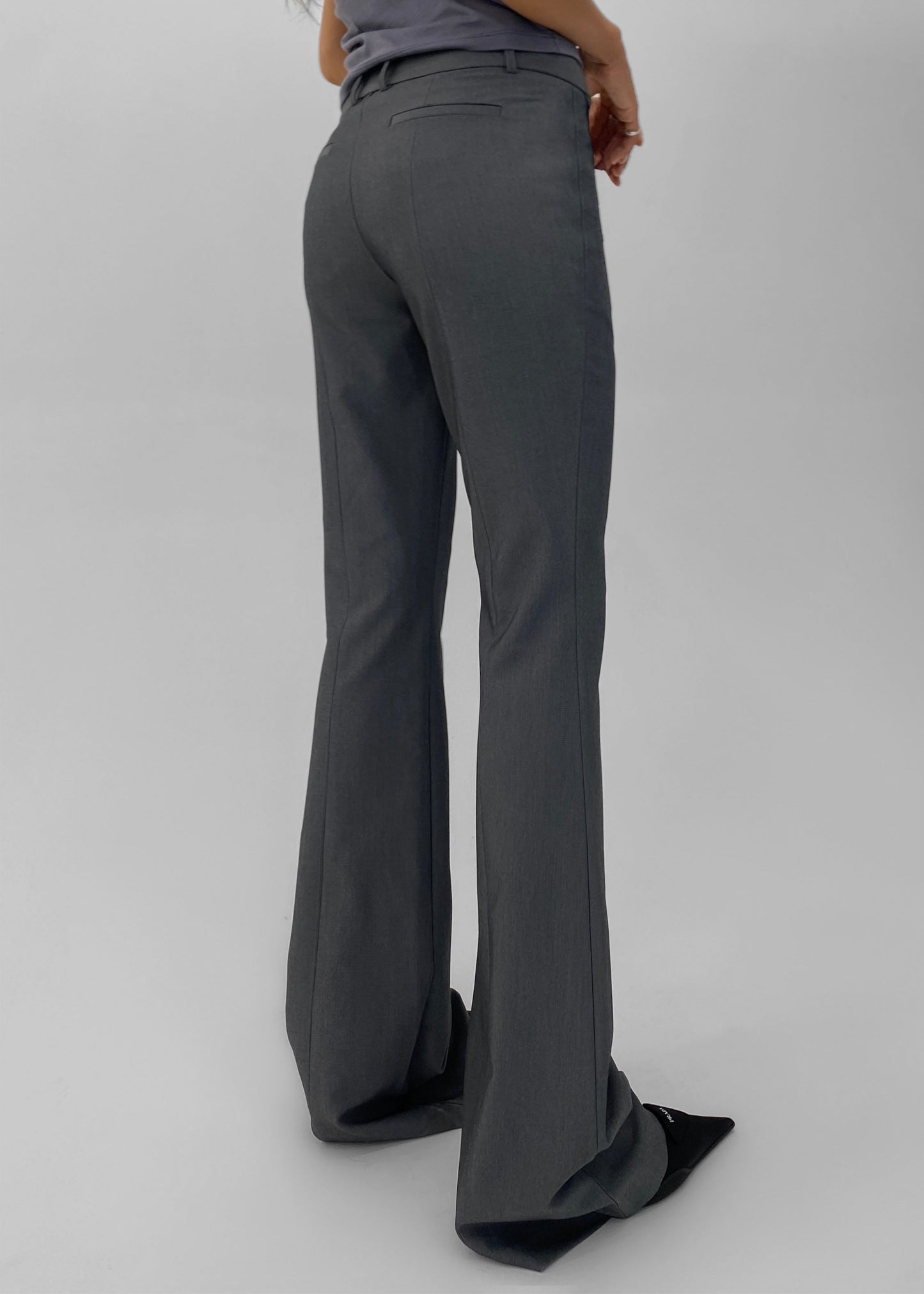 Charley Bootcut Pants - Charcoal