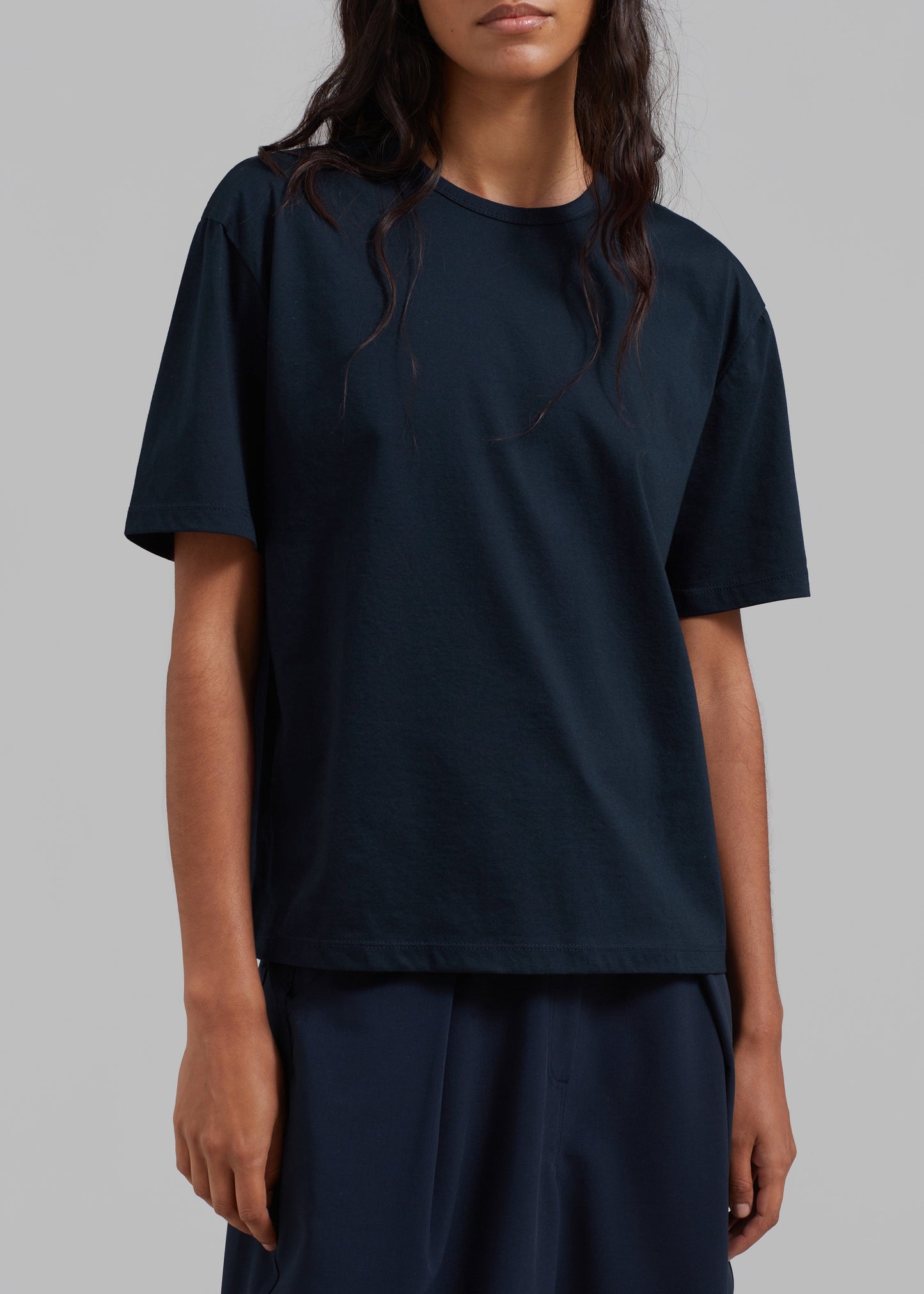 Connell Boxy Tee - Navy