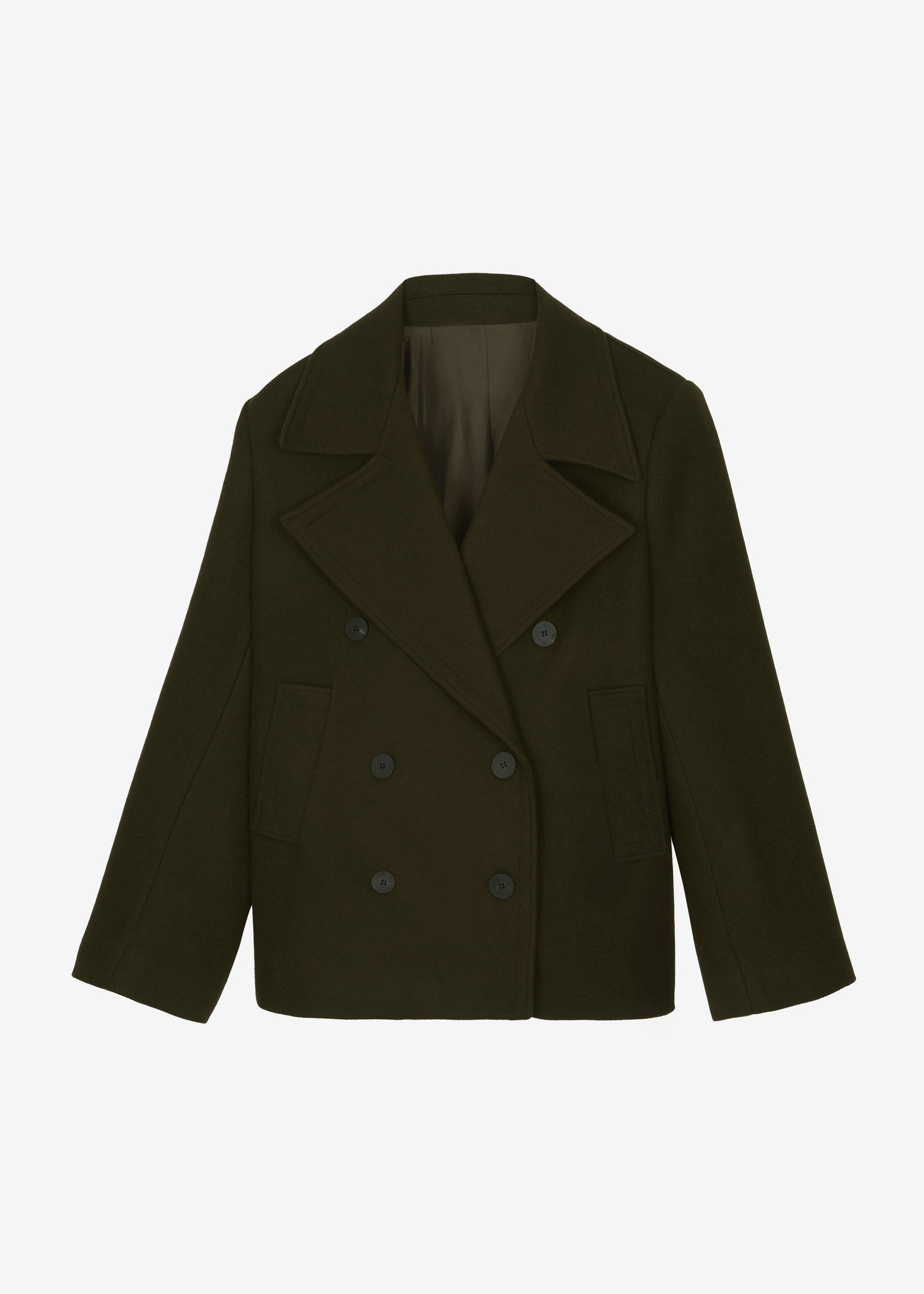 Creston Wool Peacoat - Khaki