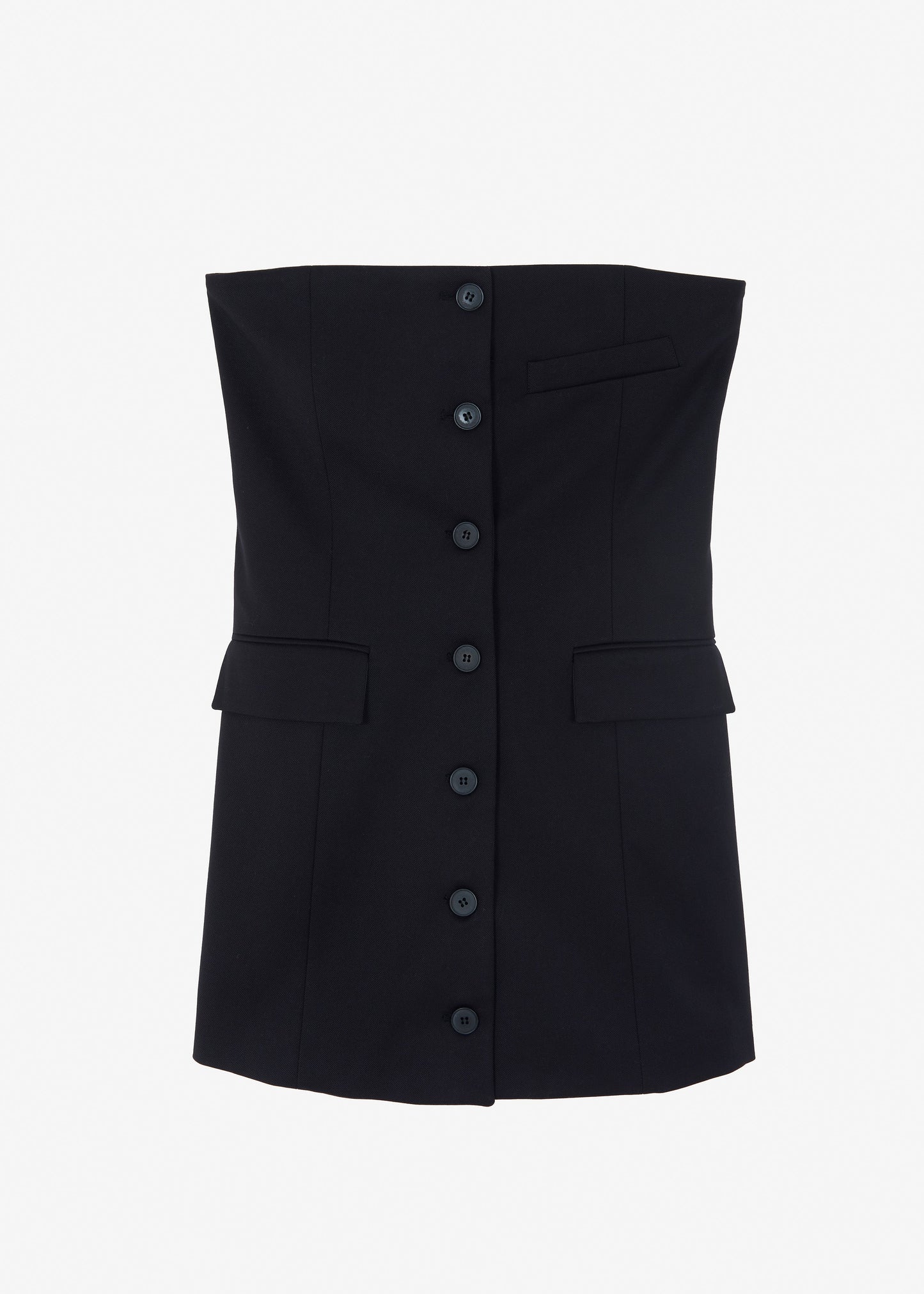 Cyniah Strapless Vest - Black