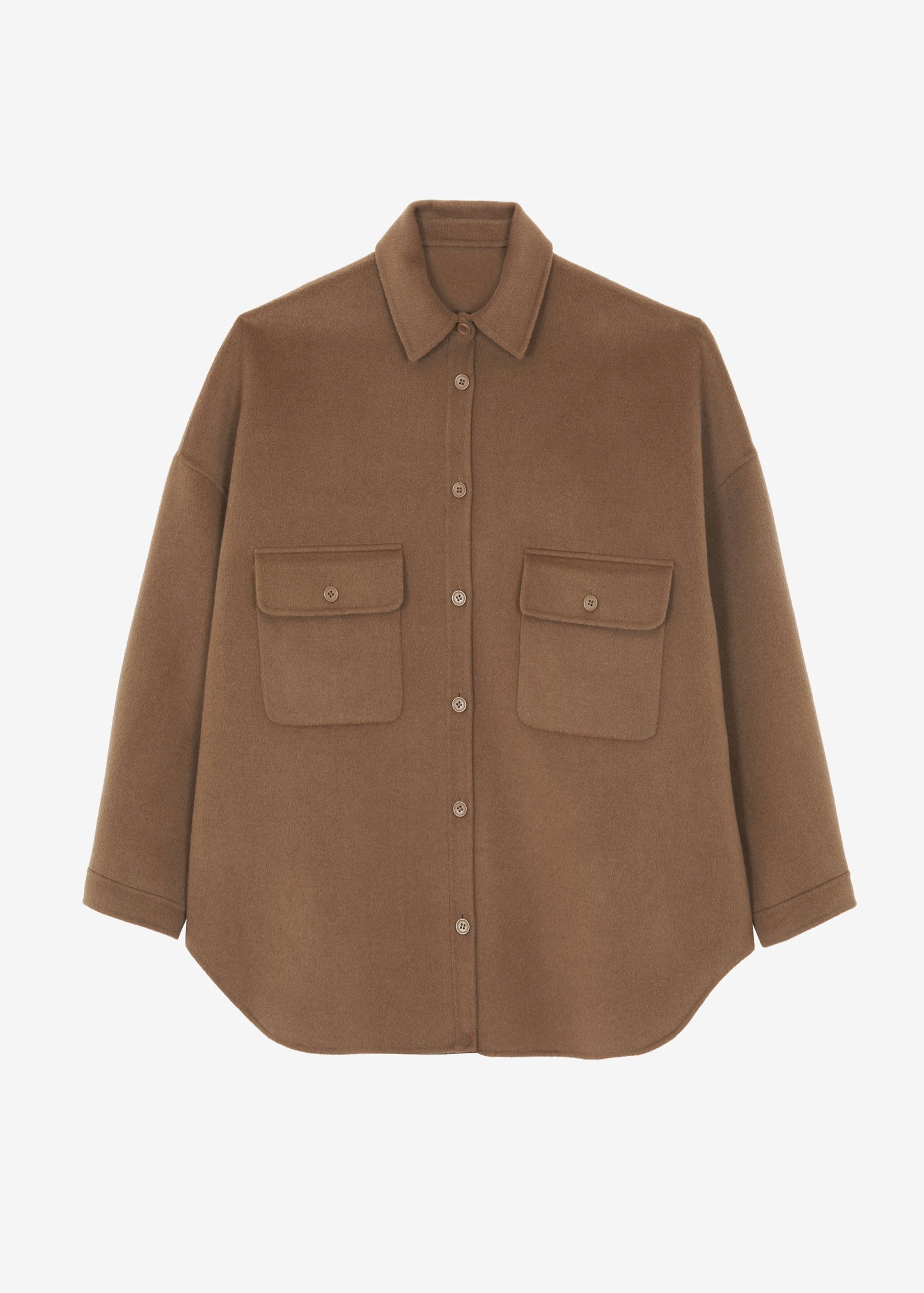 Dallas Wool Overshirt - Camel