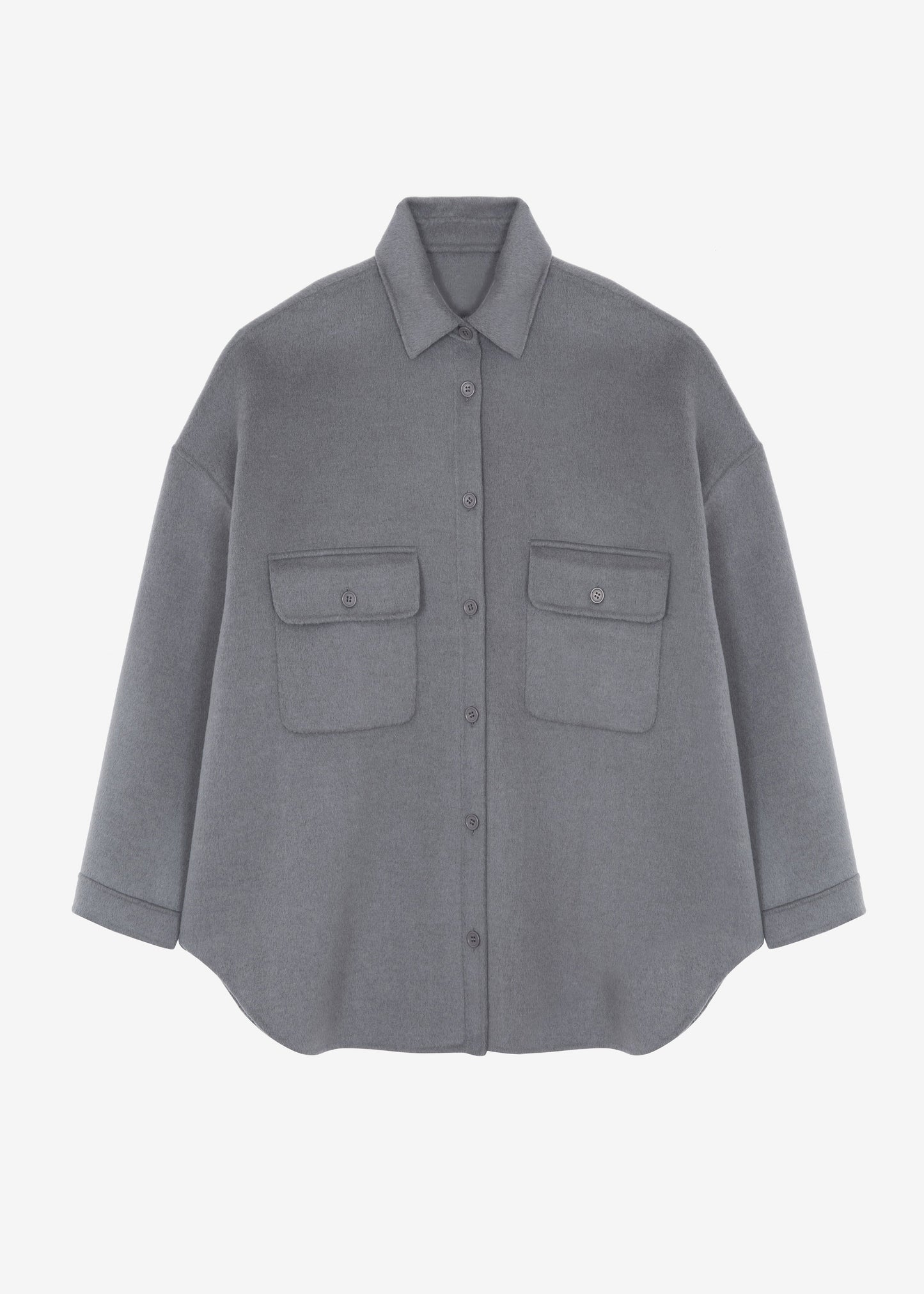 Dallas Wool Overshirt - Grey