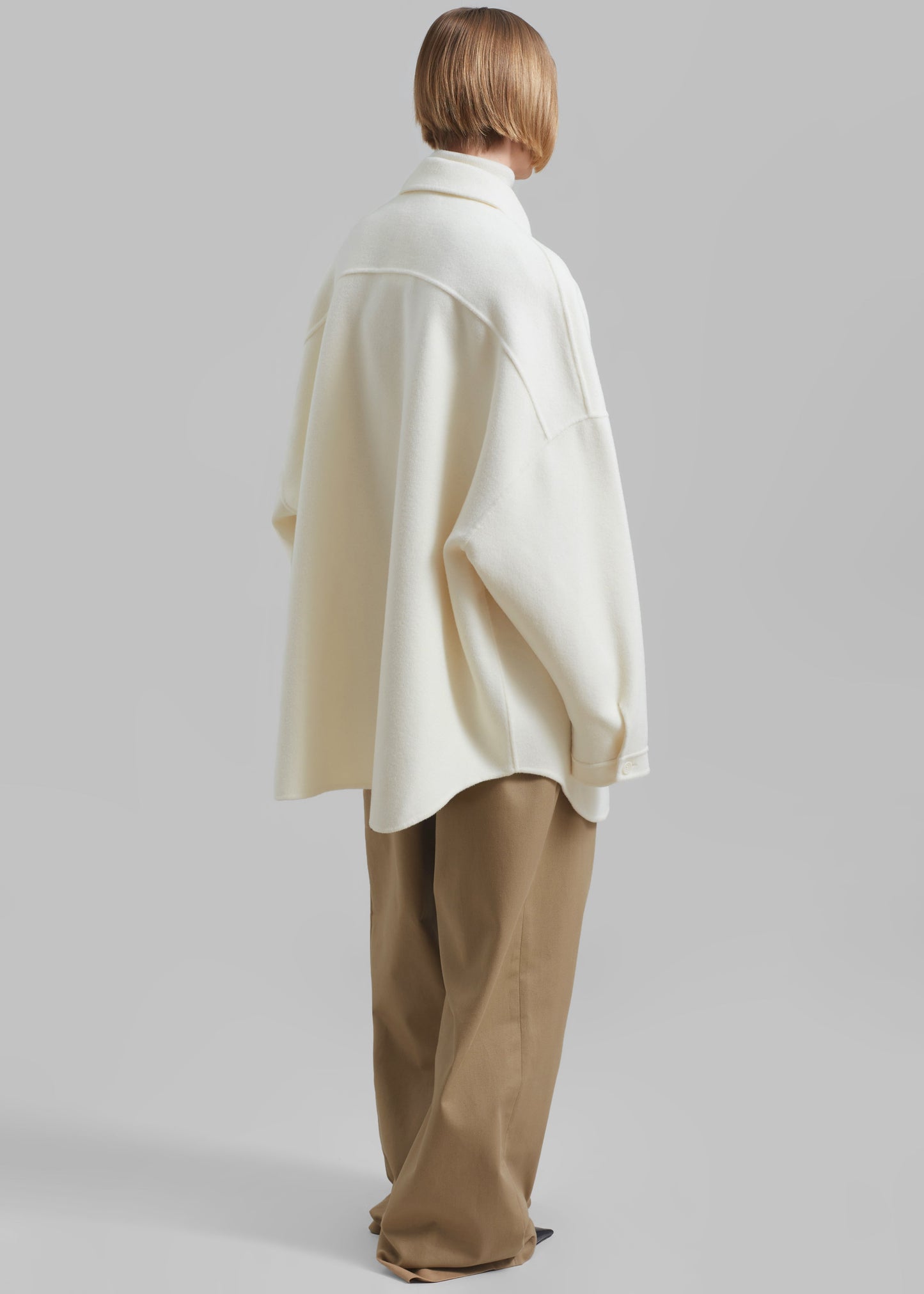 Dallas Wool Overshirt - Ivory