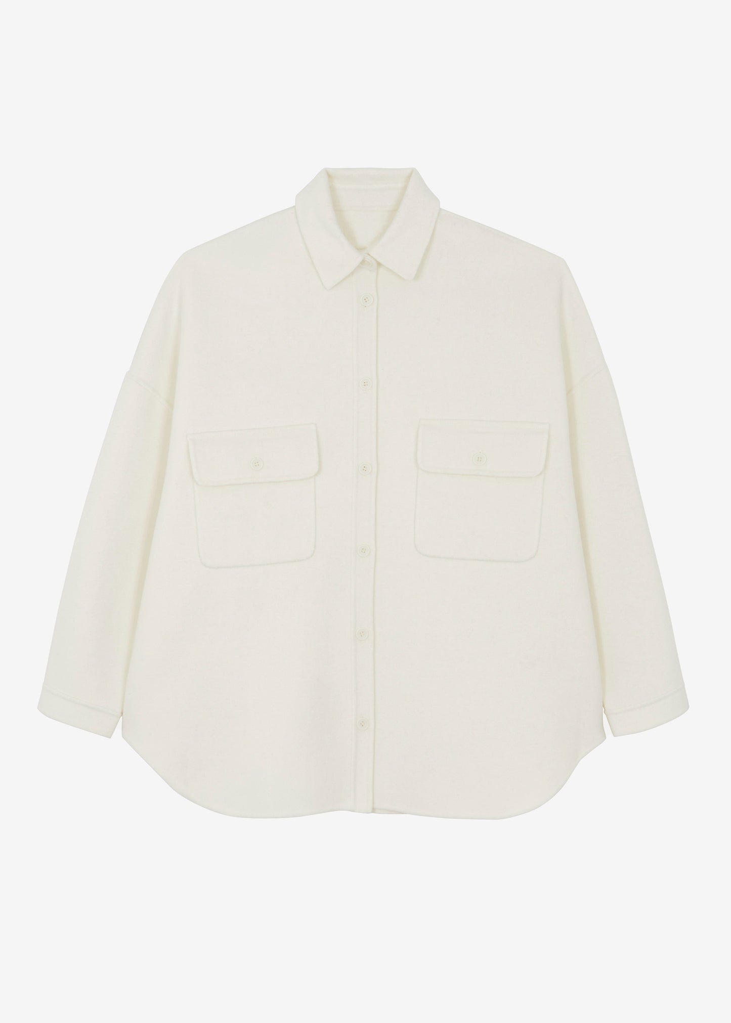 Dallas Wool Overshirt - Ivory