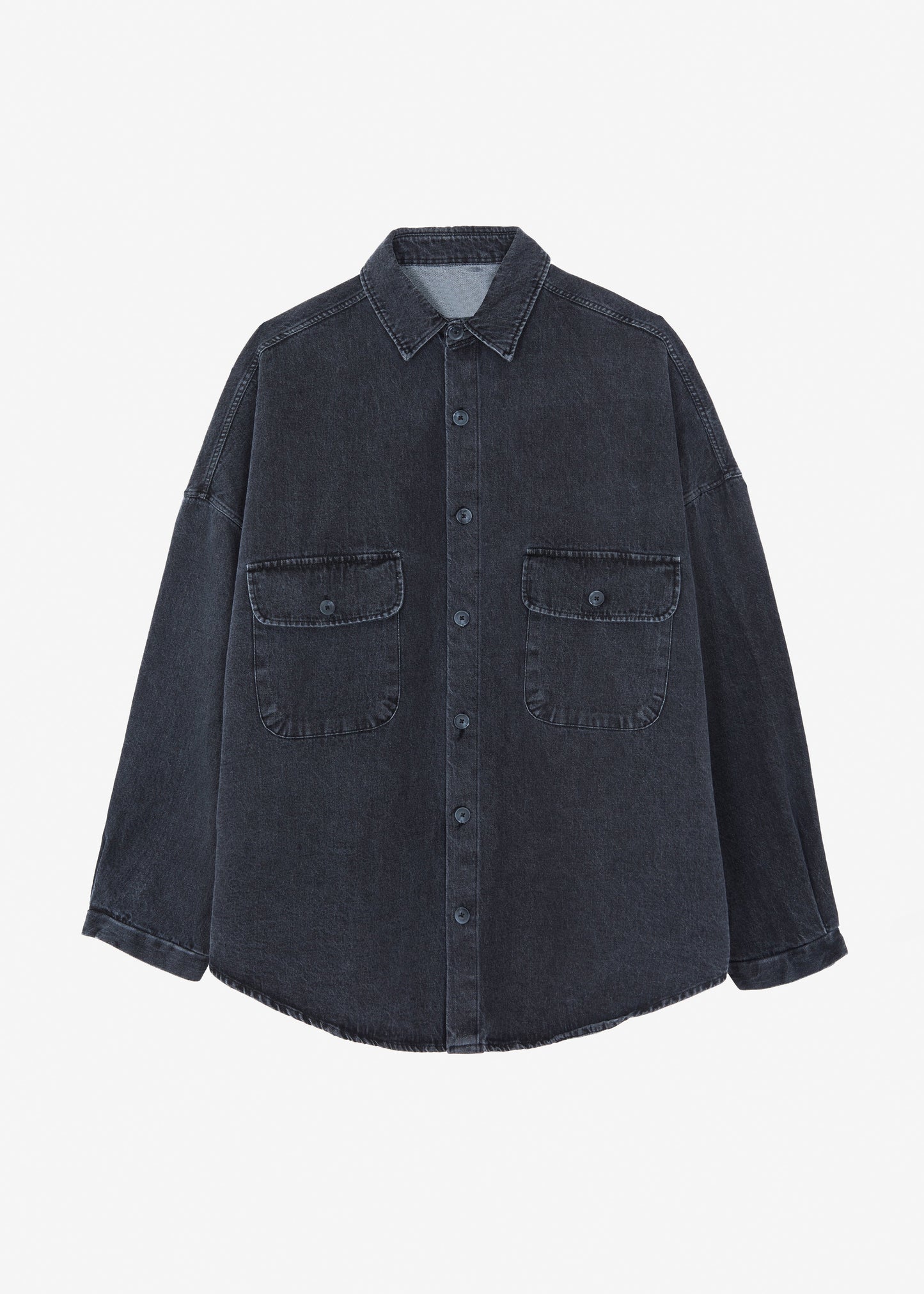 Dallas Denim Overshirt - Dark Grey