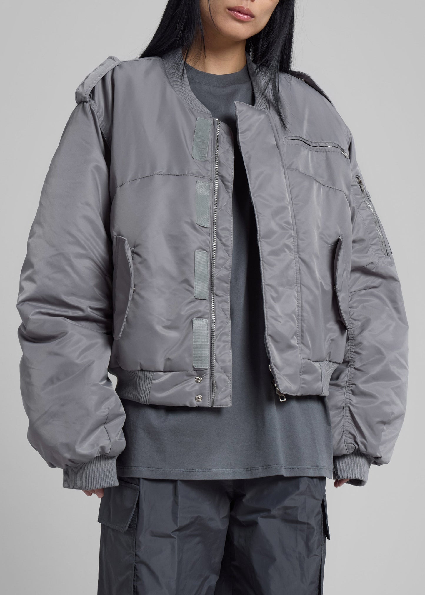 Dalva Bomber Jacket - Light Grey