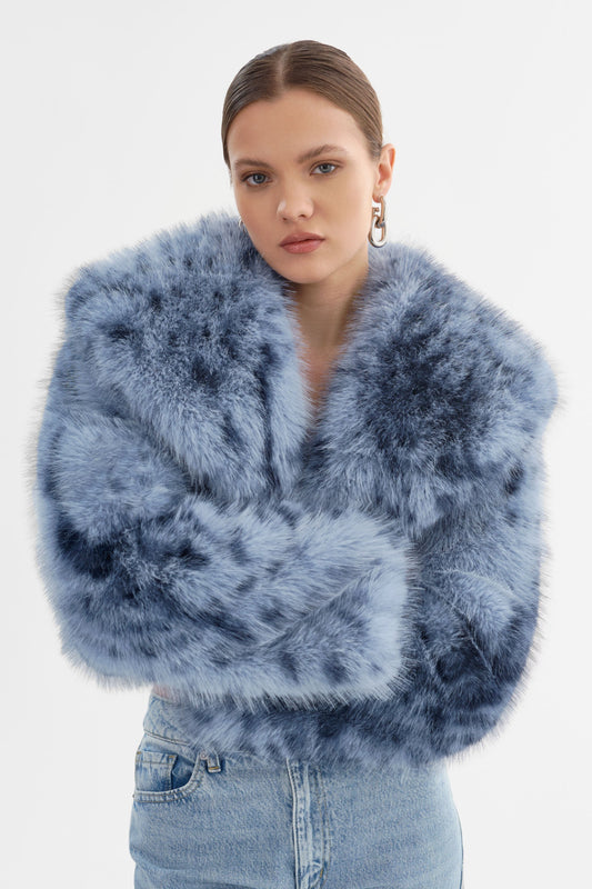 DANIKA LEO | Faux Fur Crop Jacket