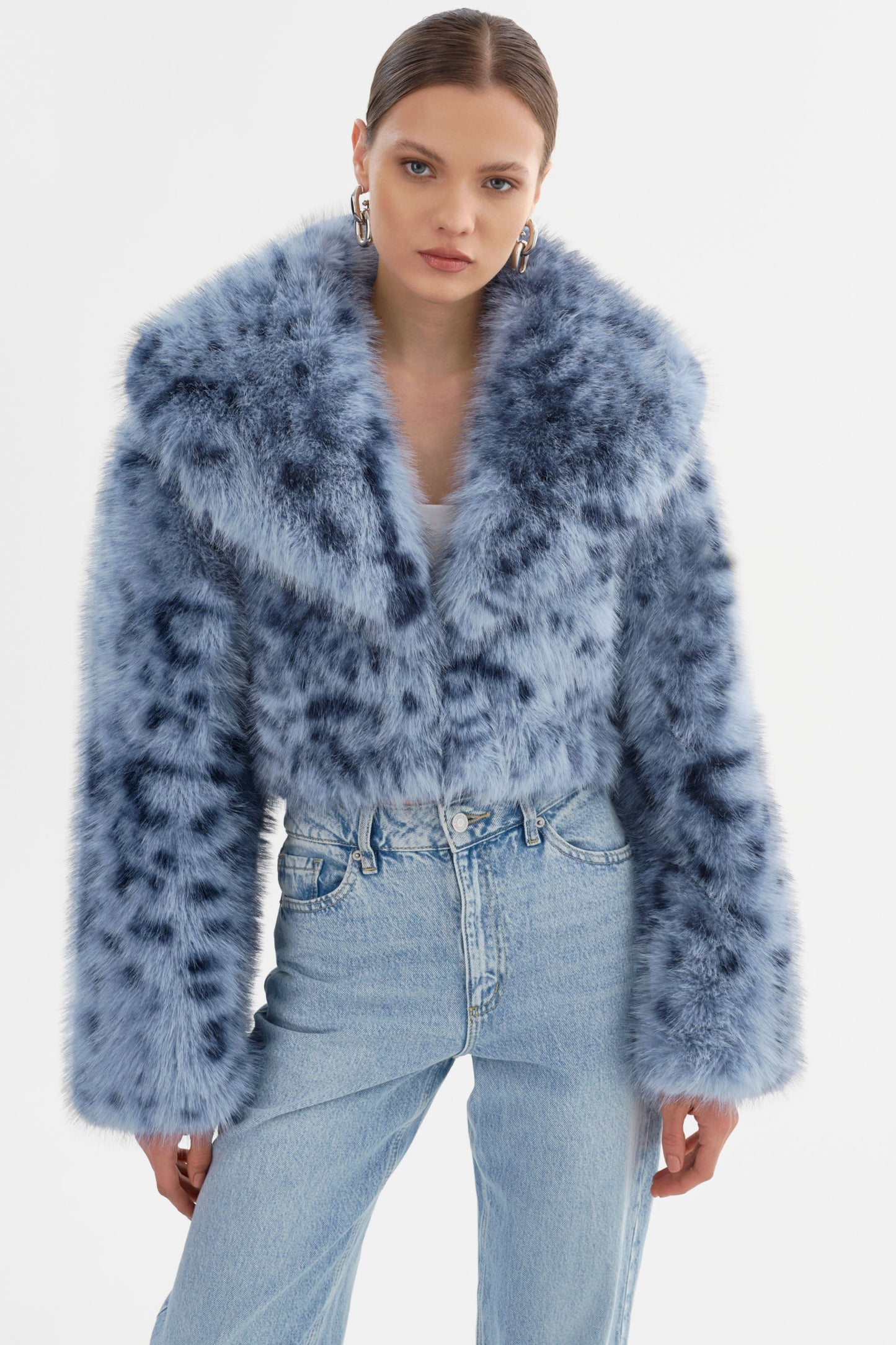 DANIKA LEO | Faux Fur Crop Jacket