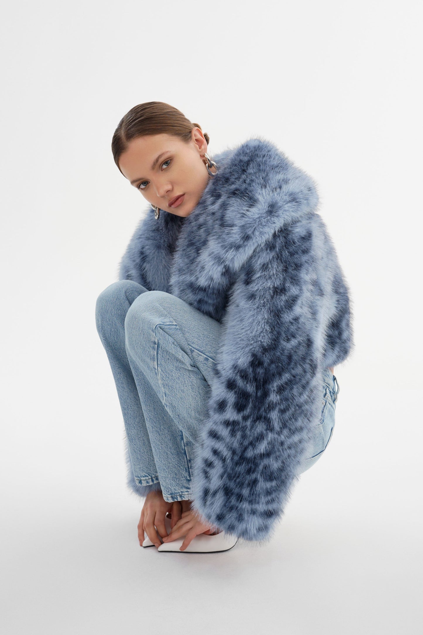 DANIKA LEO | Faux Fur Crop Jacket