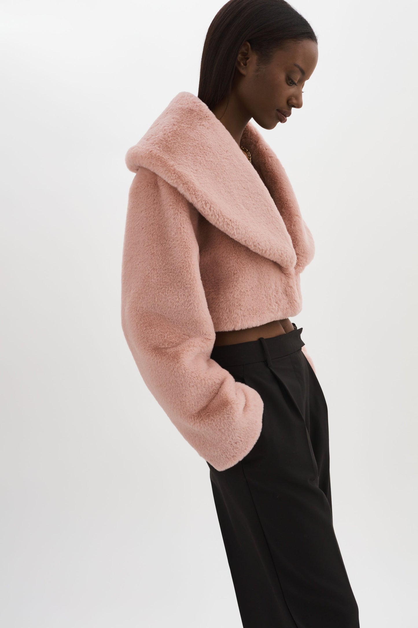 DANIKA | Faux Fur Crop Jacket