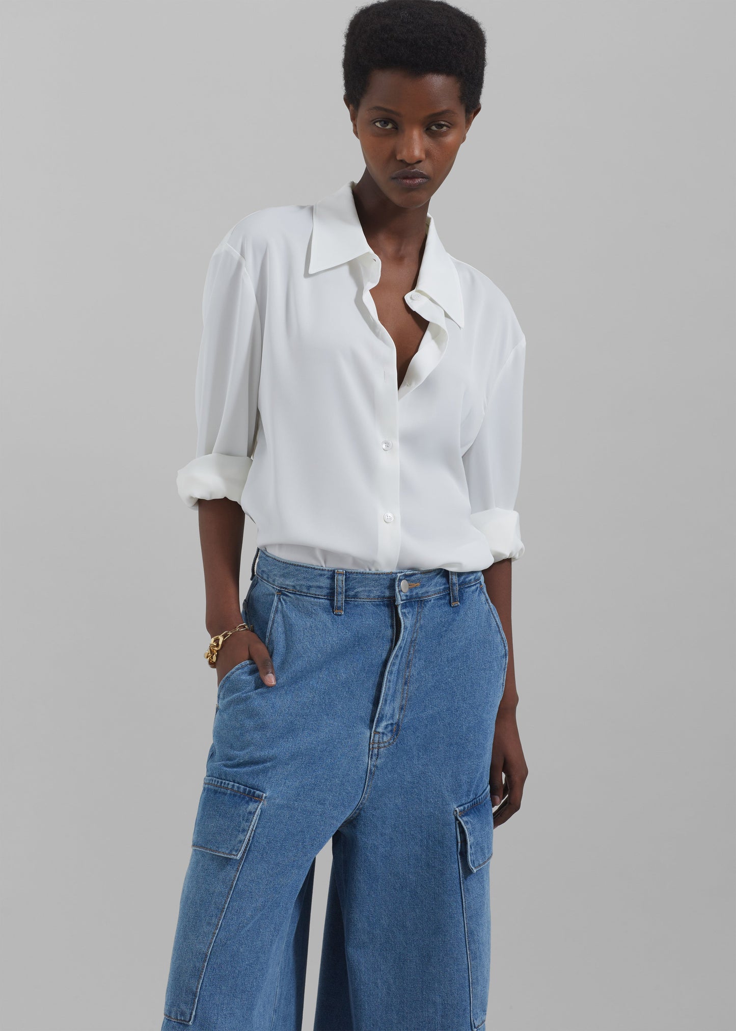 Daylin Button Up Shirt - Ivory