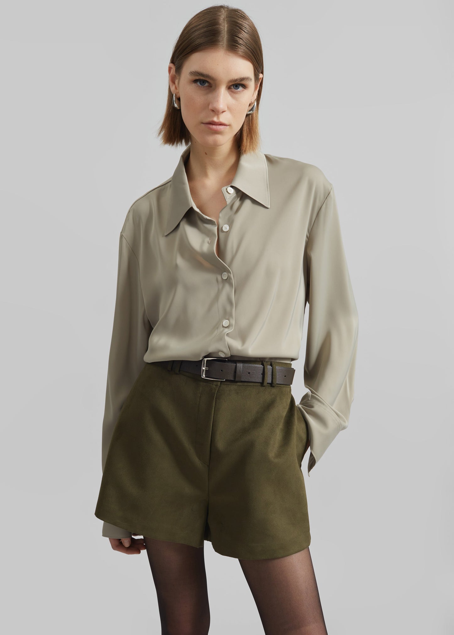 Daylin Button Up Shirt - Khaki