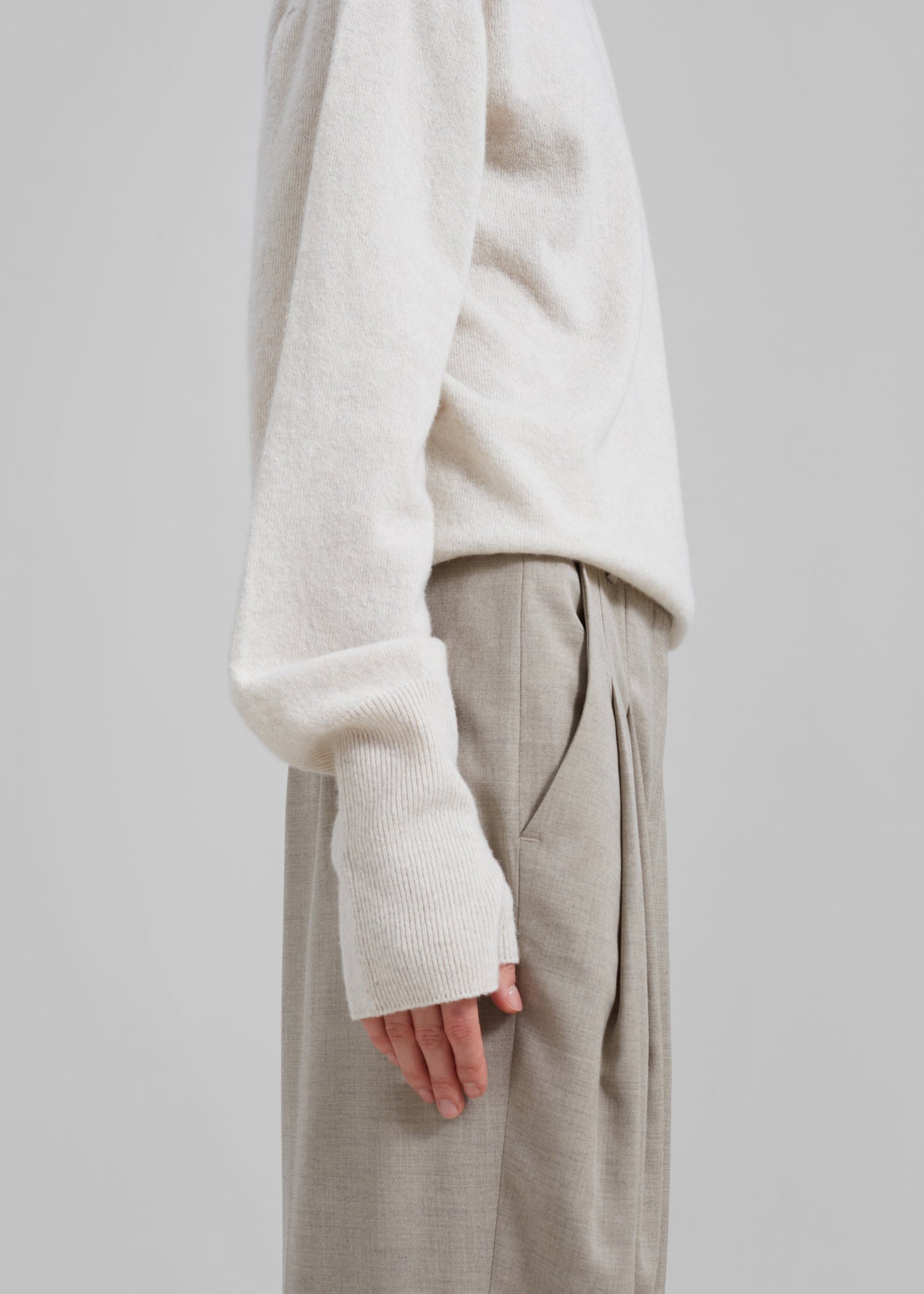 Delia Wool Turtleneck - Oat