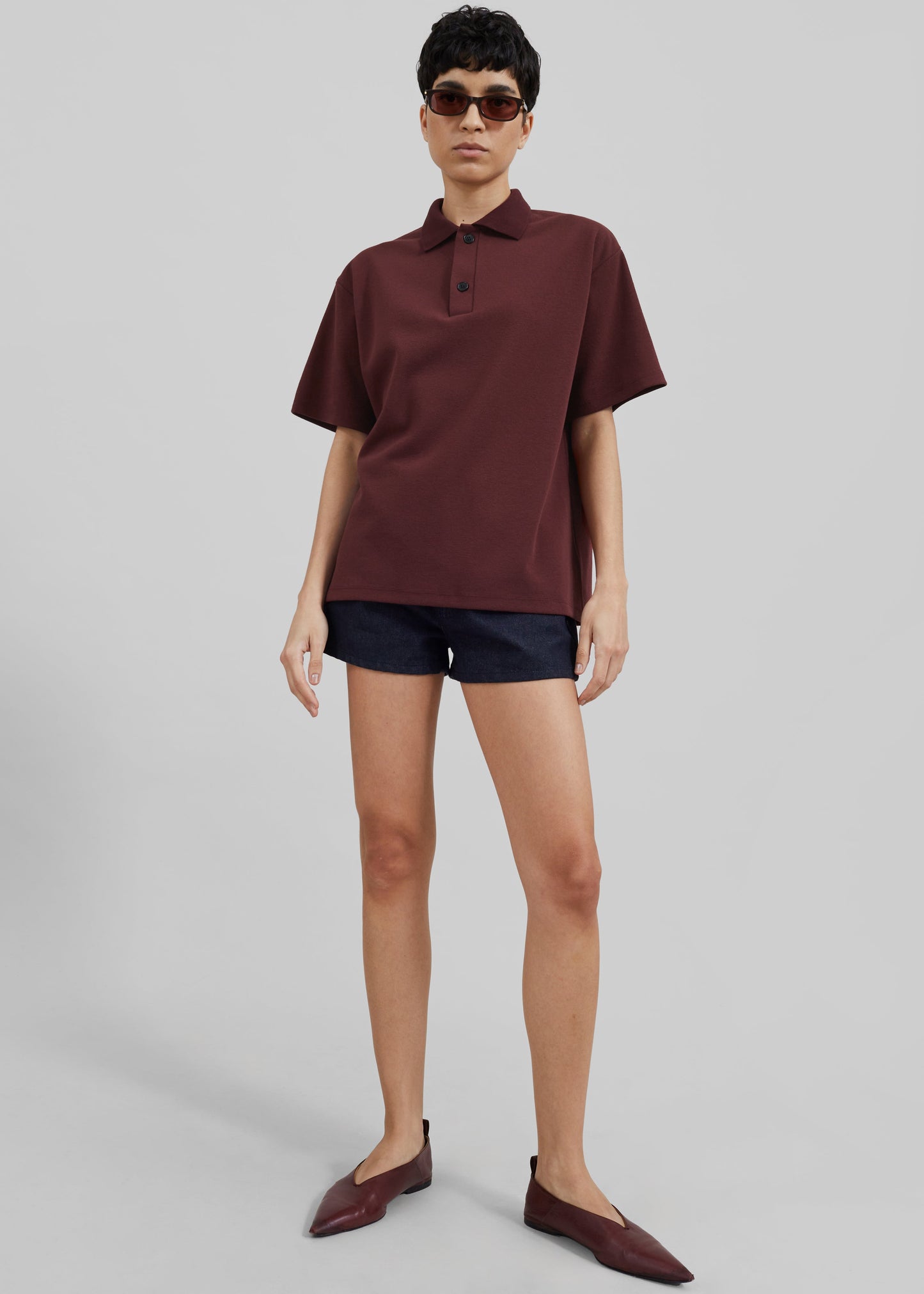 Dianne Polo Shirt - Burgundy