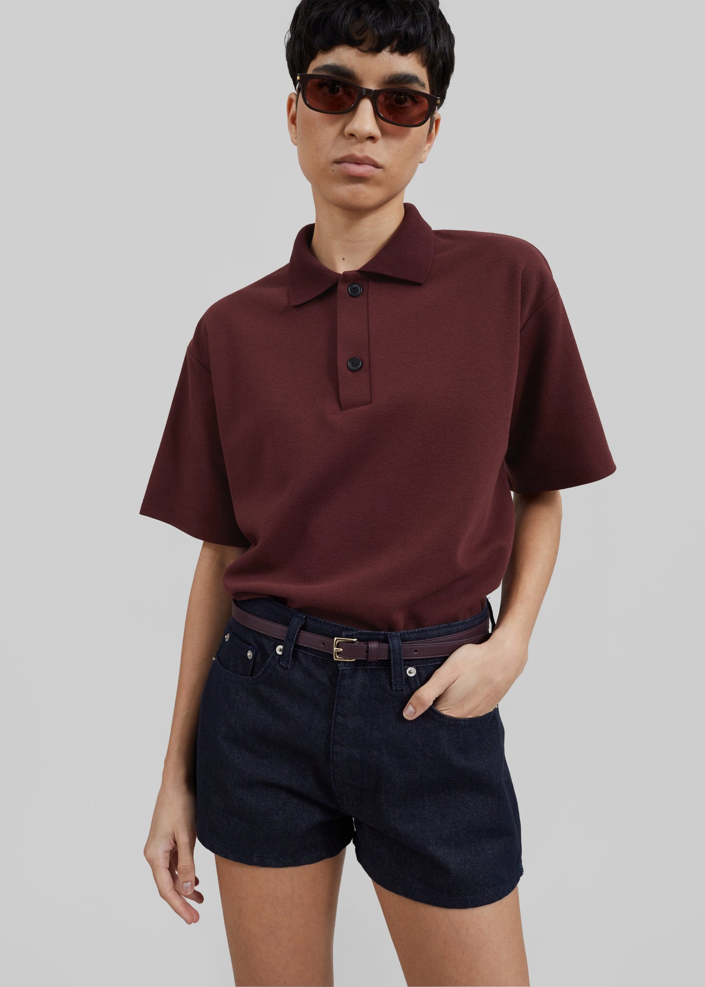 Dianne Polo Shirt - Burgundy