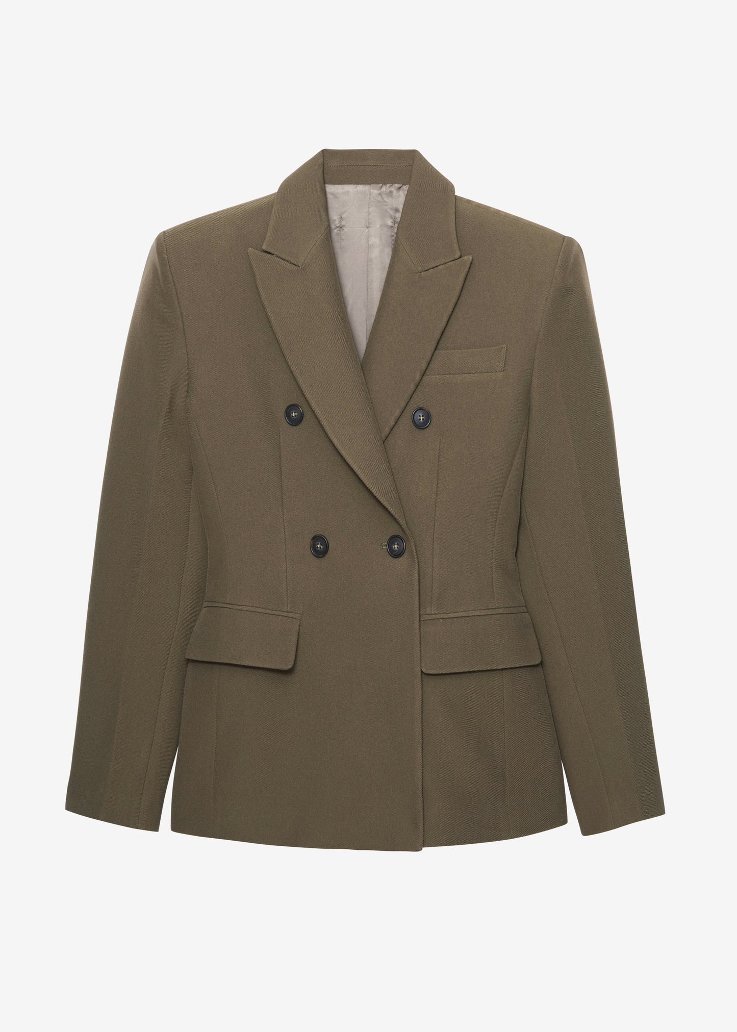 Dina Double Breasted Blazer - Khaki