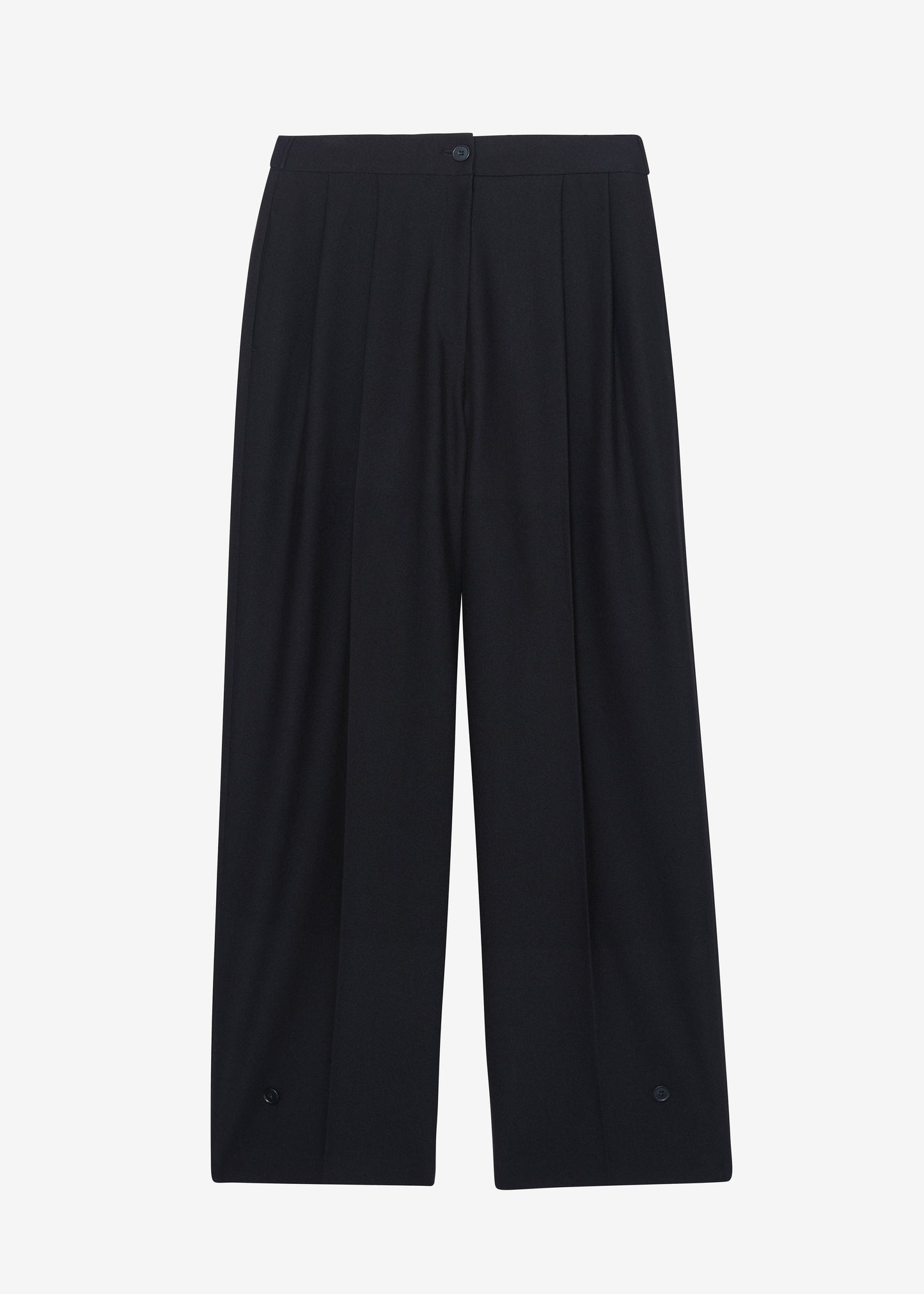 Dina Pleated Trousers - Black