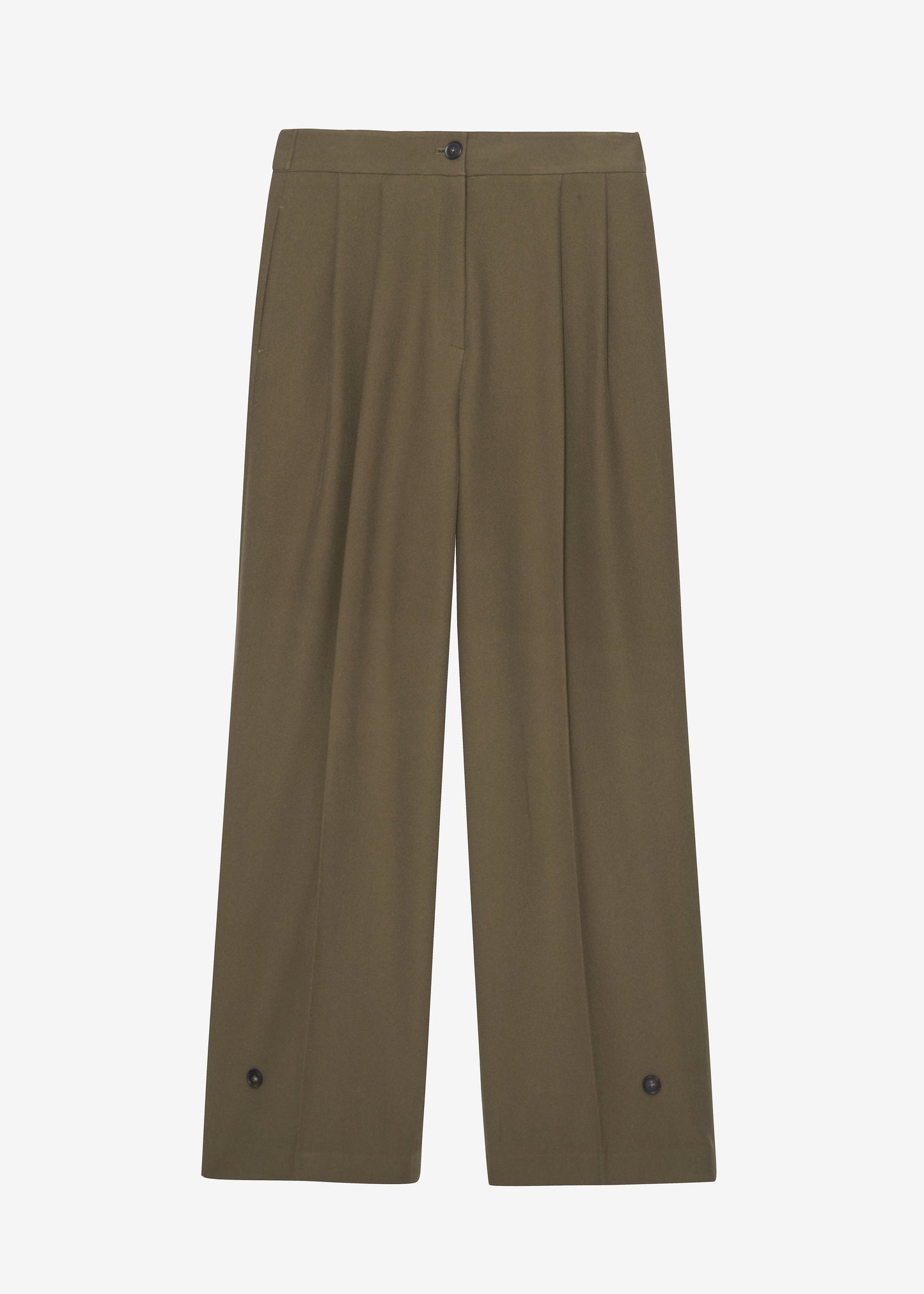 Dina Pleated Trousers - Khaki