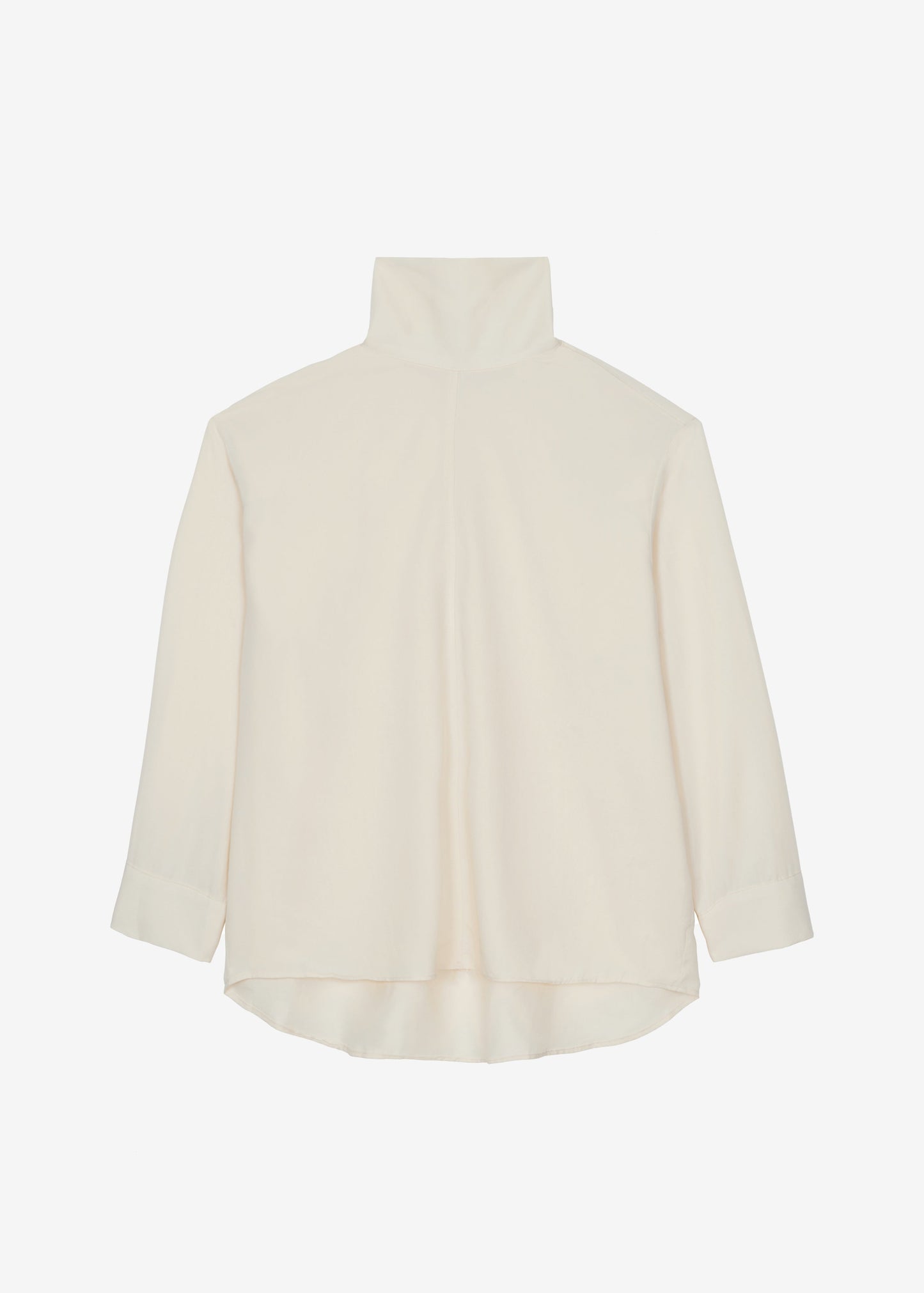 Dion Asymmetric Blouse - Beige