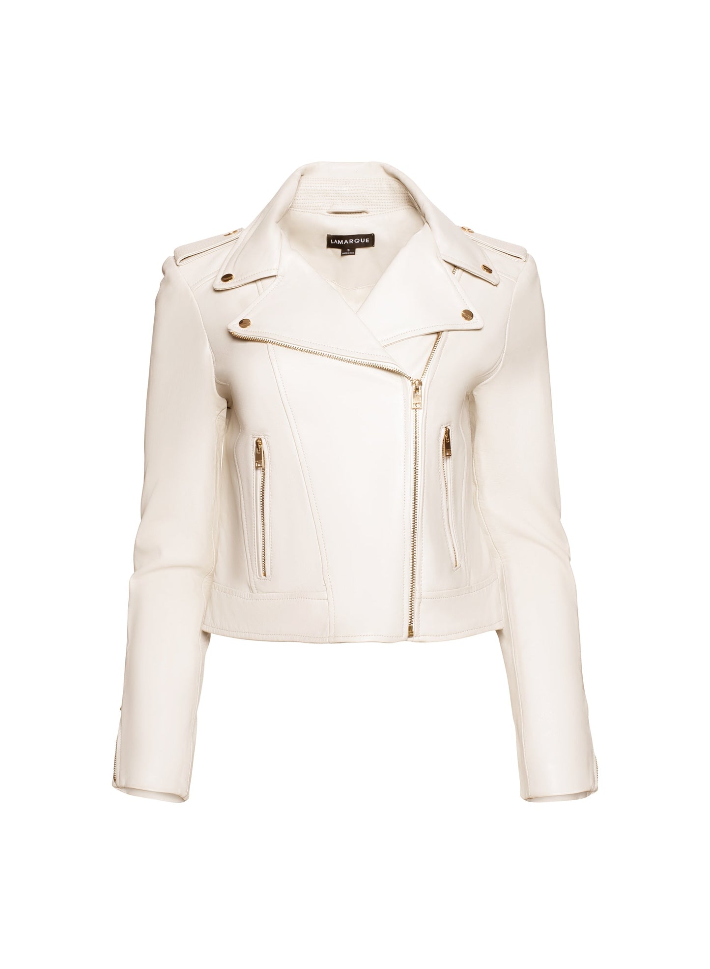 DONNA GOLD | Iconic Leather Biker Jacket