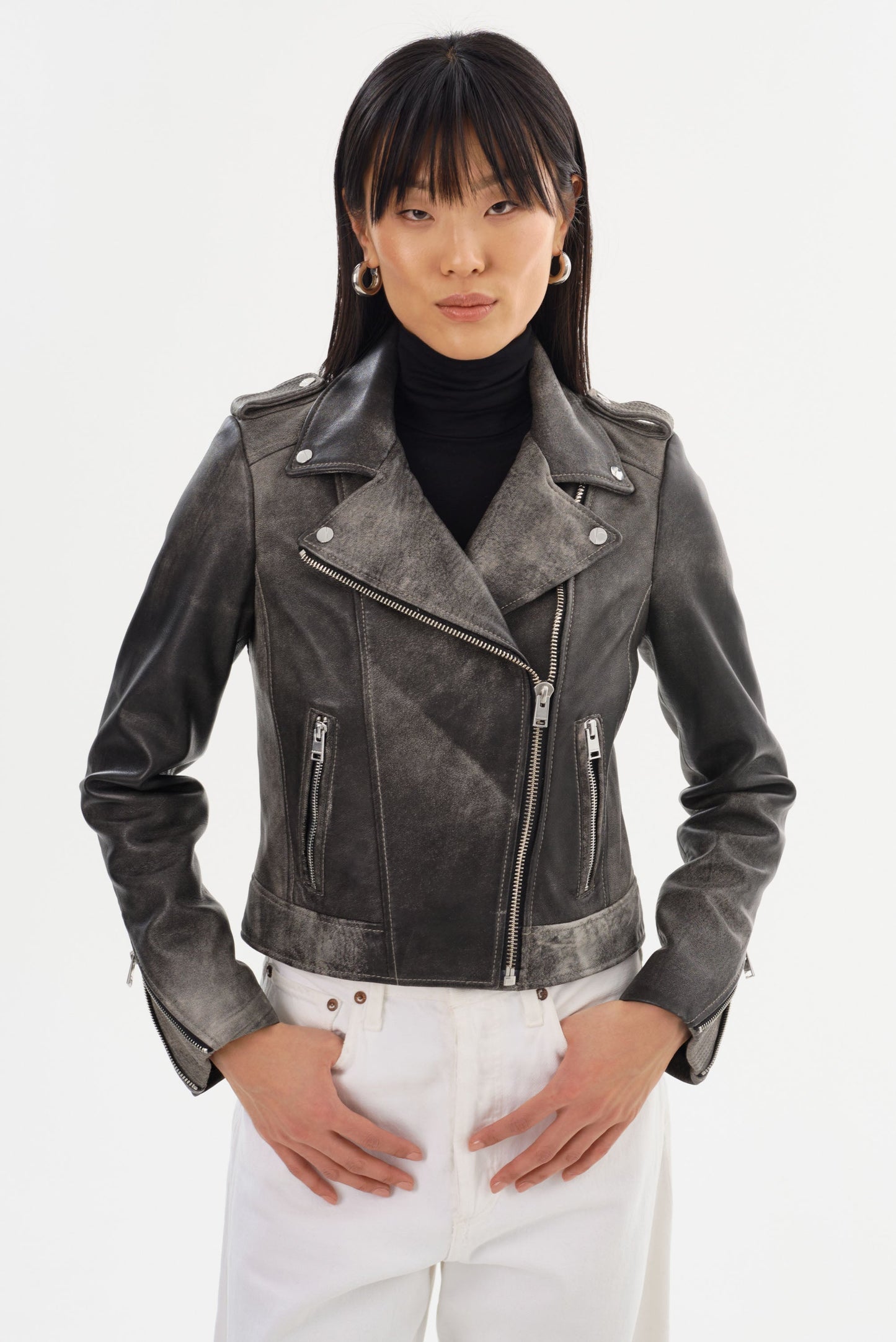 DONNA | Iconic Leather Biker Jacket