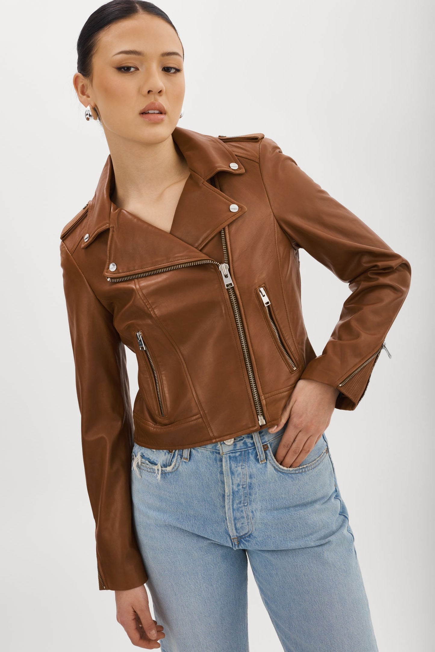 DONNA | Iconic Leather Biker Jacket