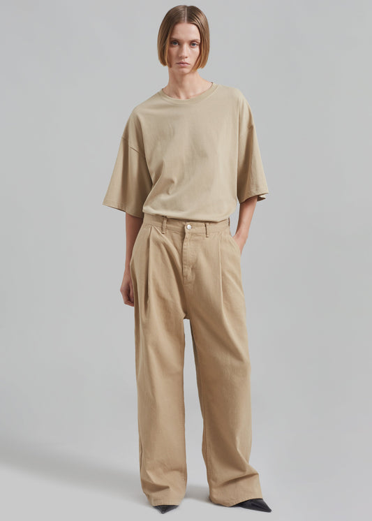 Drew Denim Pants - Beige