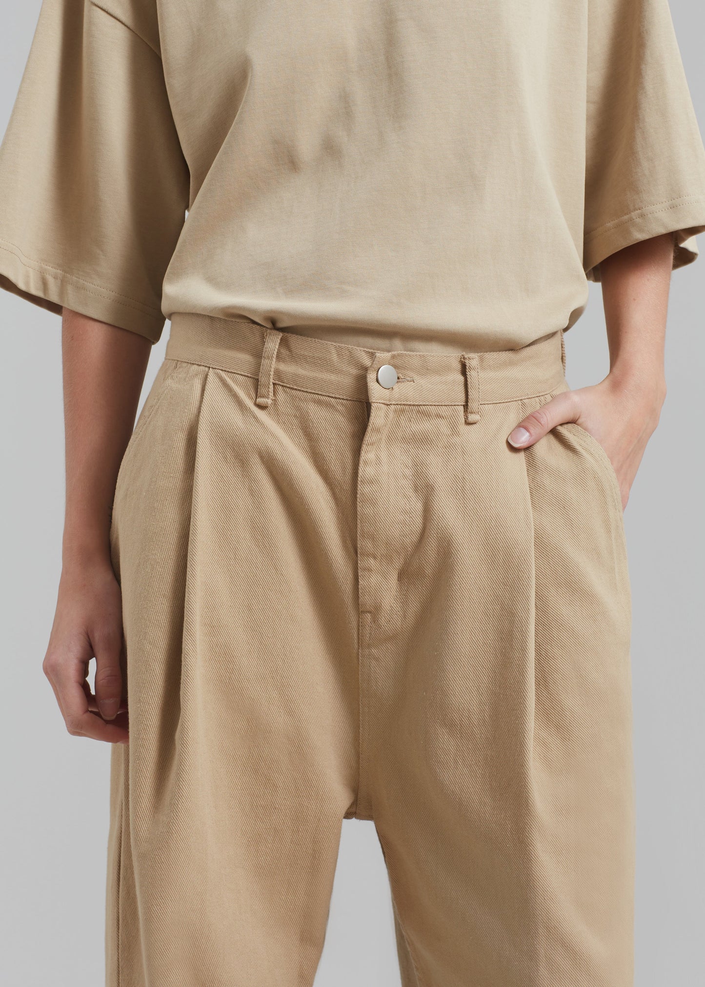 Drew Denim Pants - Beige