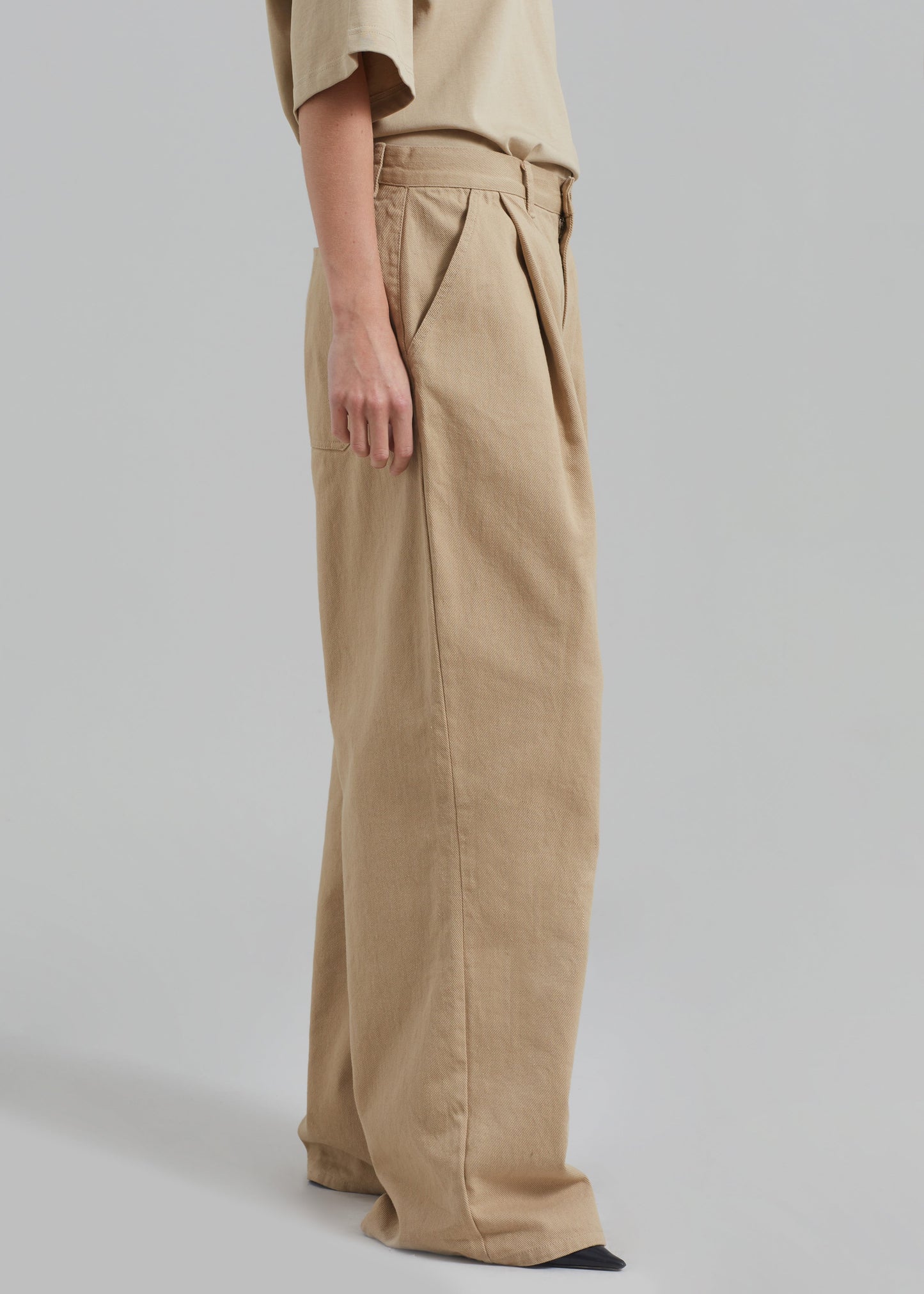 Drew Denim Pants - Beige