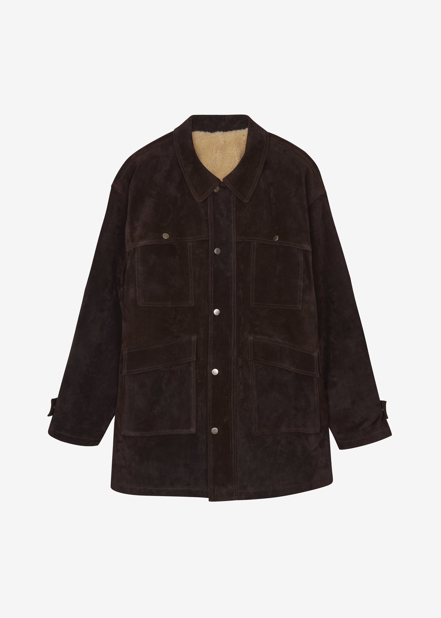 Dulnain Suede Field Jacket - Dark Brown