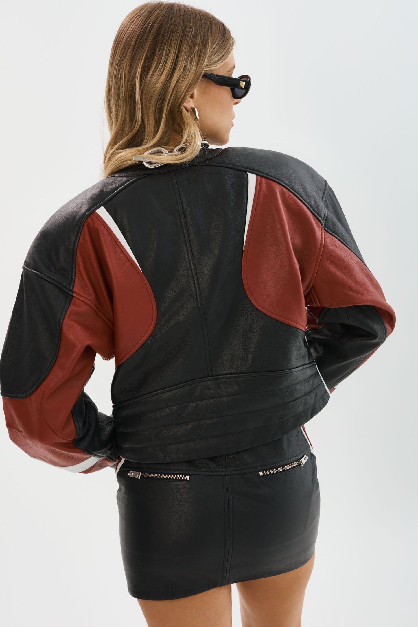 DUSTIN | Leather Racer Jacket