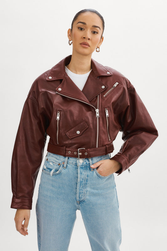 DYLAN | 80's Leather Biker Jacket