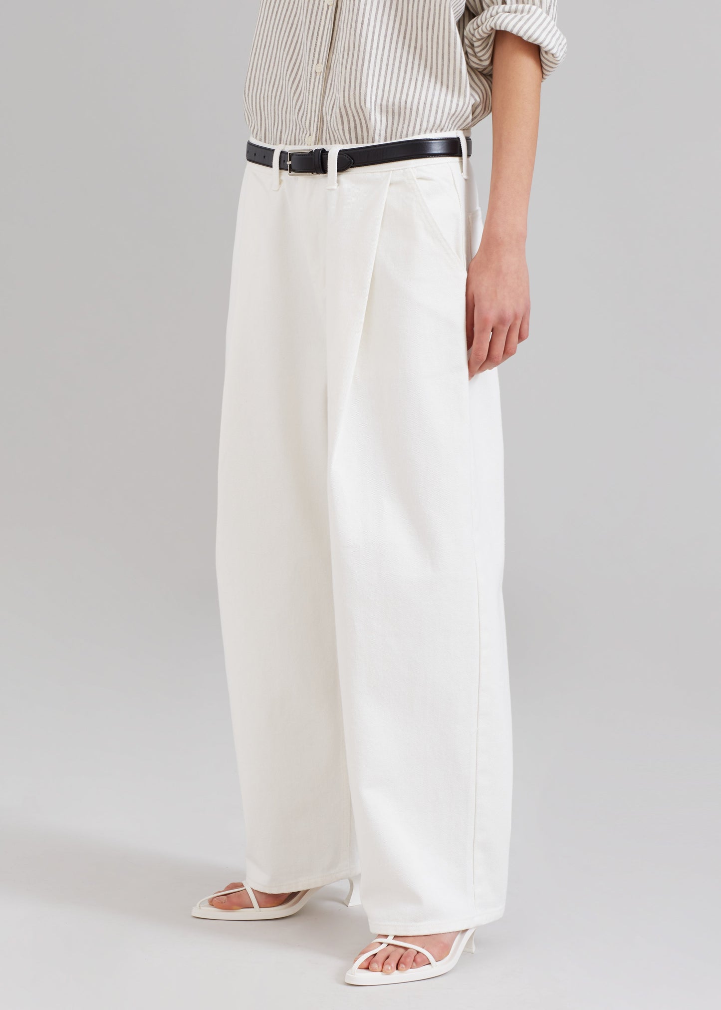 Drew Denim Pants - White