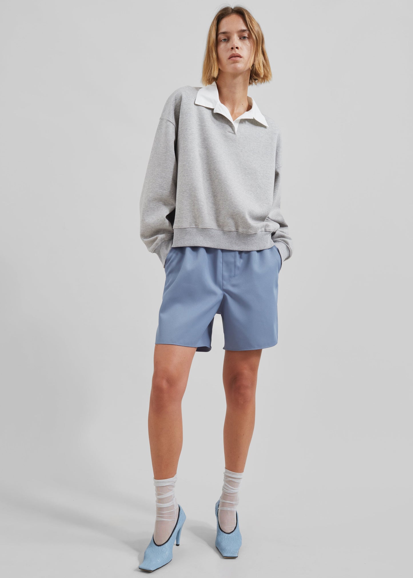 Edwin Boxy Sweatshirt - Grey