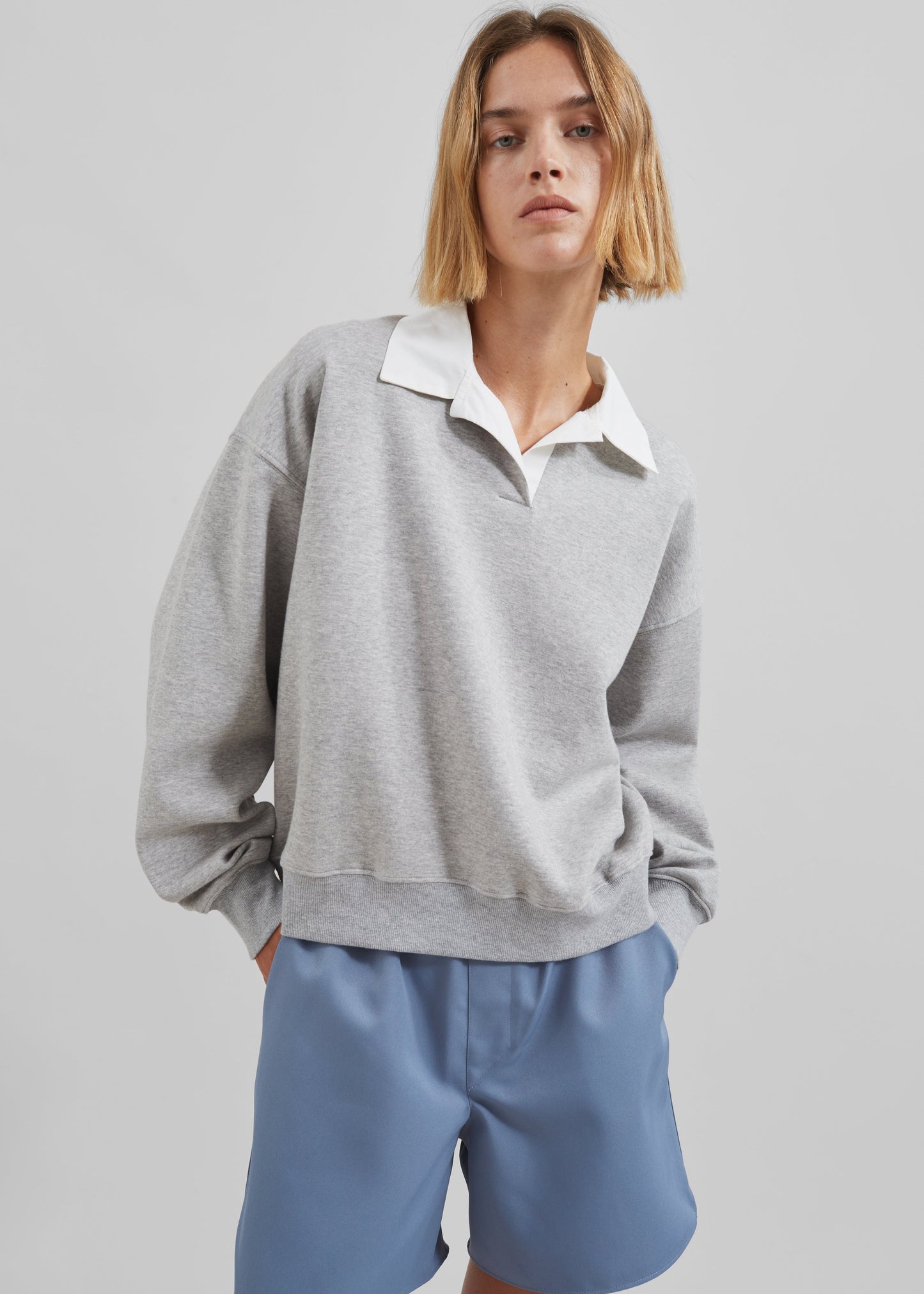 Edwin Boxy Sweatshirt - Grey