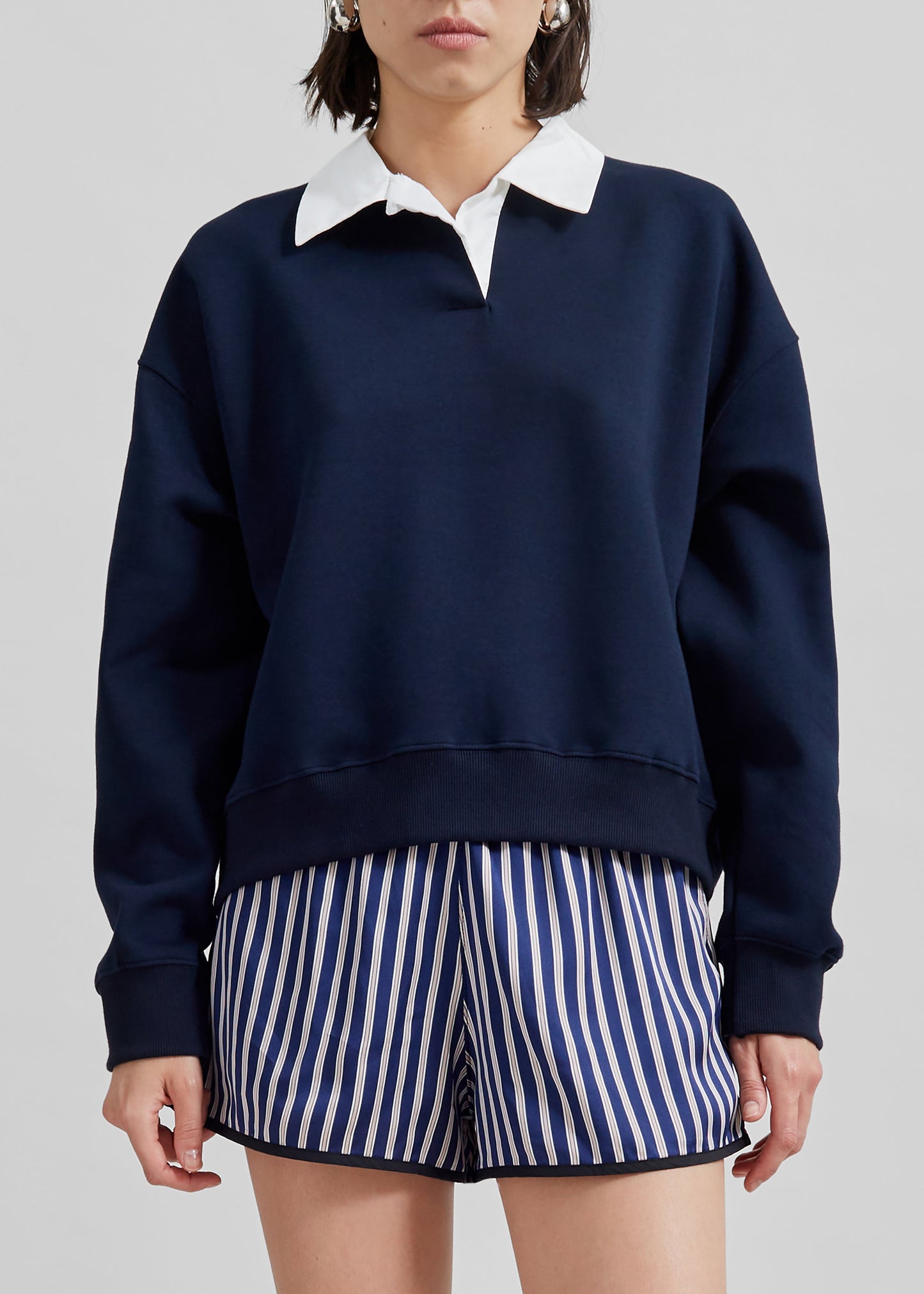 Edwin Boxy Sweatshirt - Navy