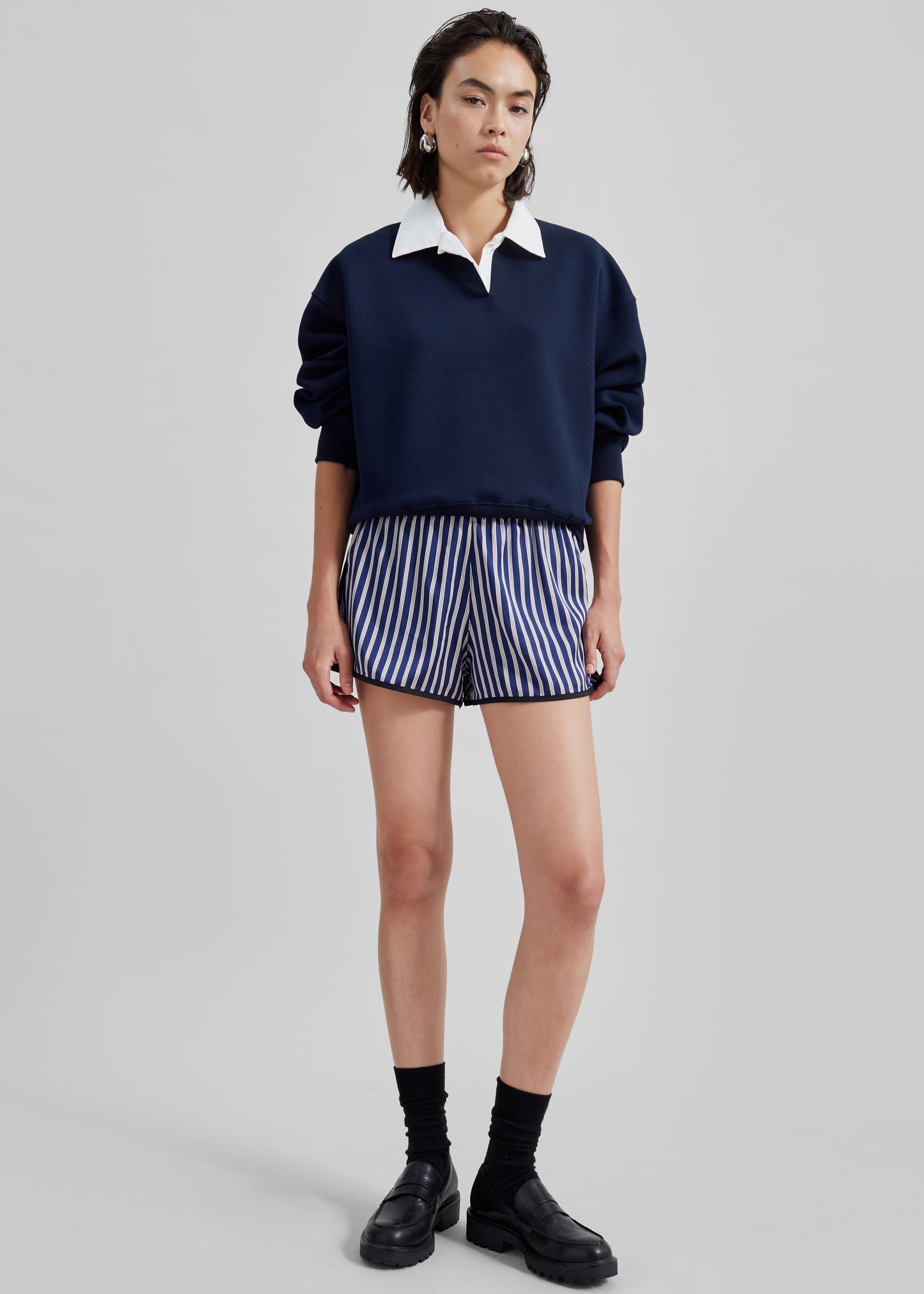 Edwin Boxy Sweatshirt - Navy