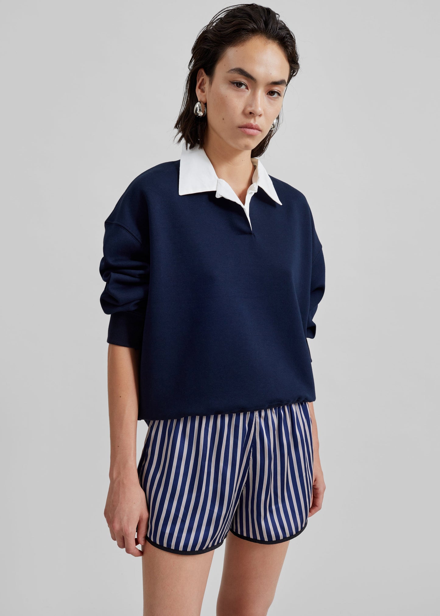 Edwin Boxy Sweatshirt - Navy