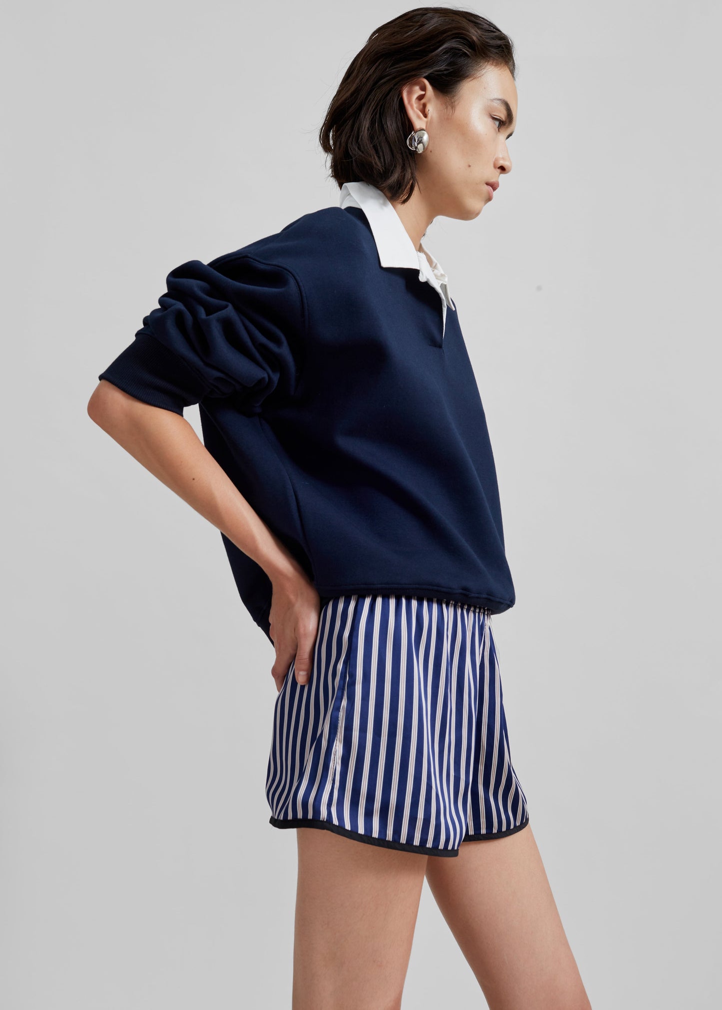 Edwin Boxy Sweatshirt - Navy