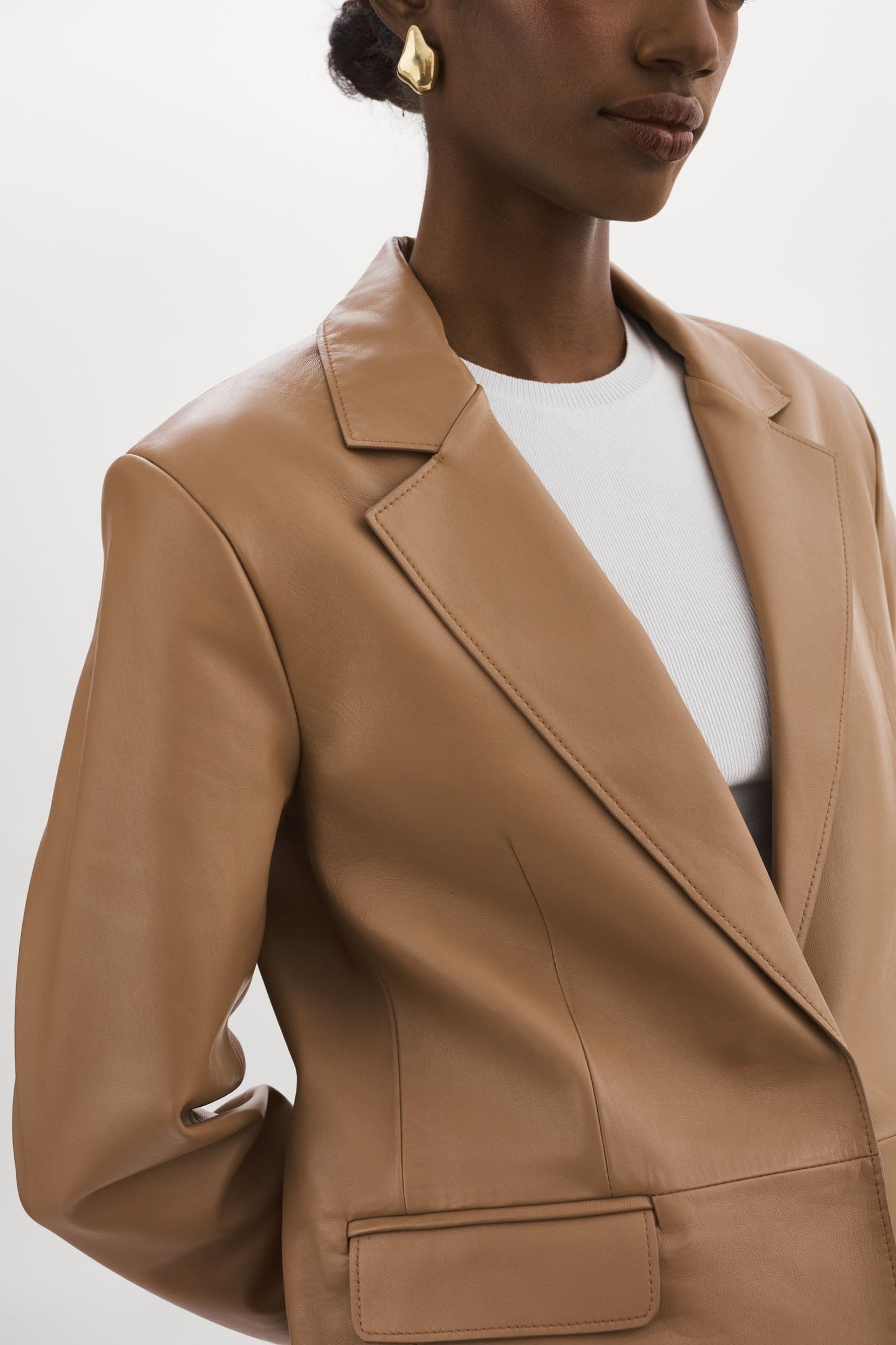 ELZA |  Leather Blazer