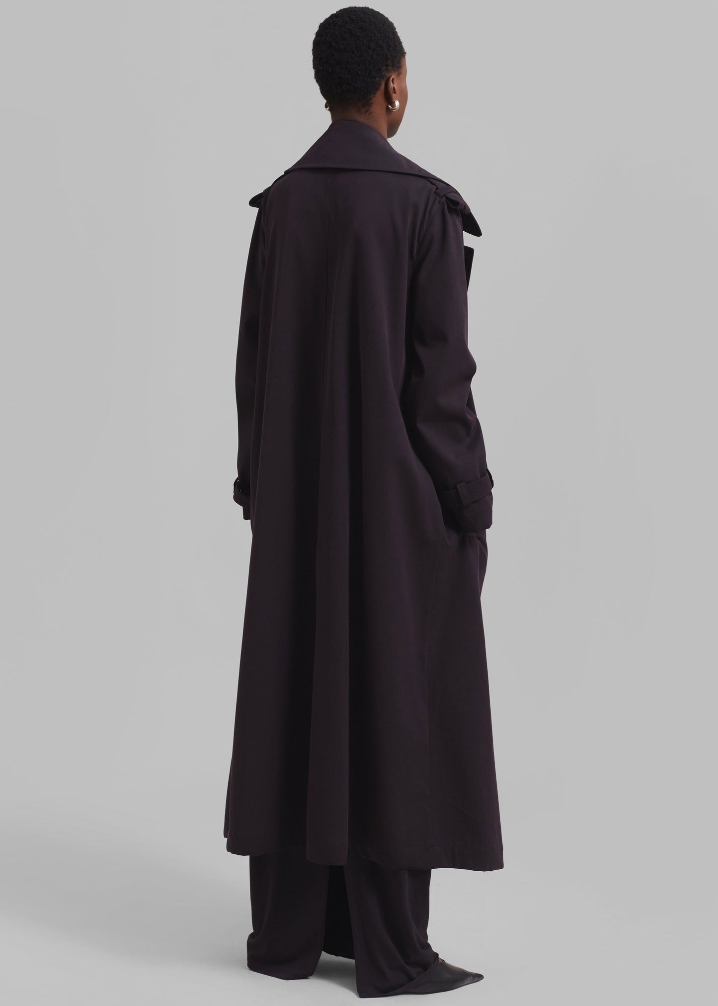 Coline Trench Coat - Dark Plum