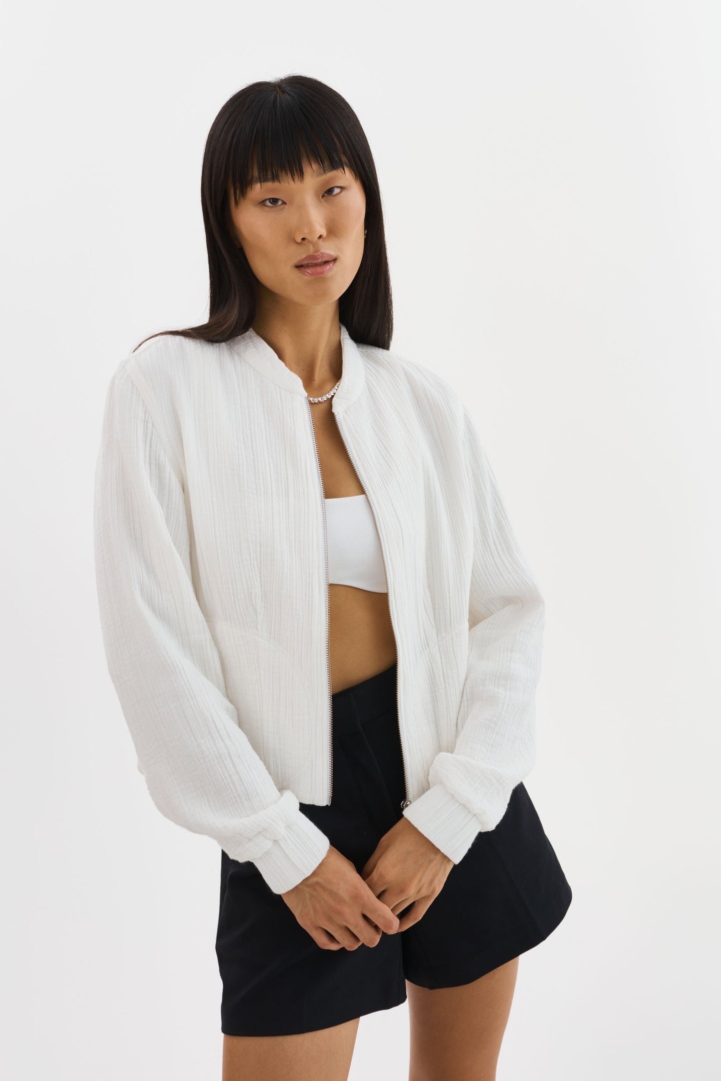 ENRICA | Cotton Bomber Jacket