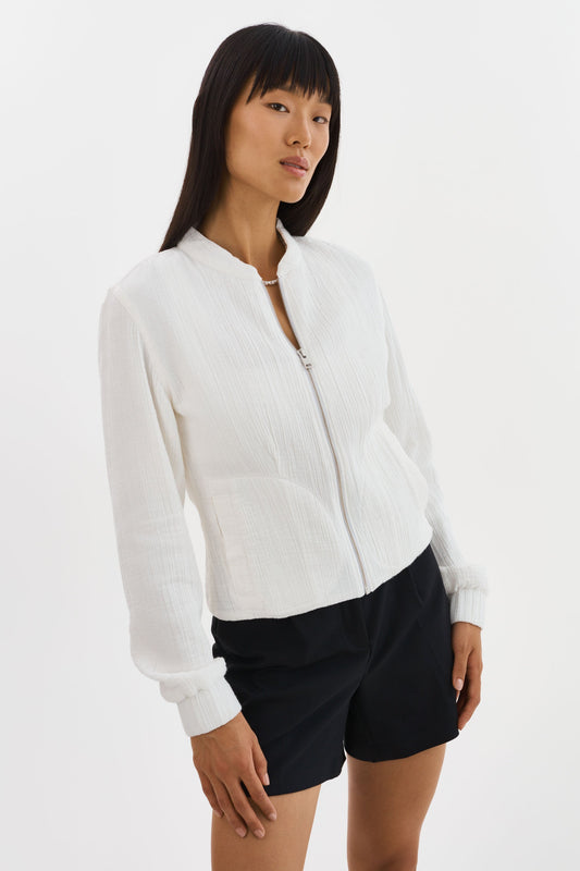 ENRICA | Cotton Bomber Jacket