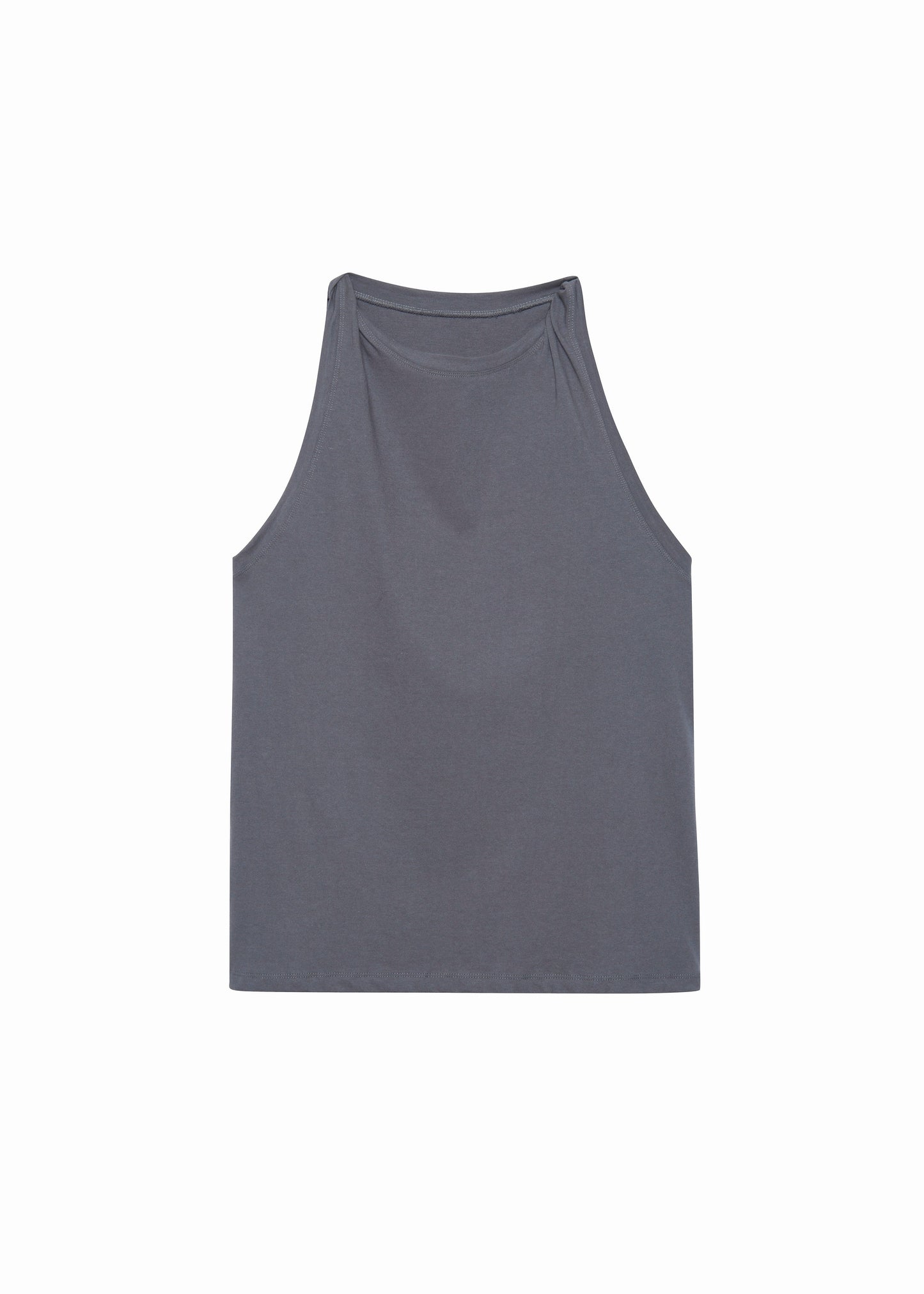 Erika Twisted Sleeve Tank - Charcoal