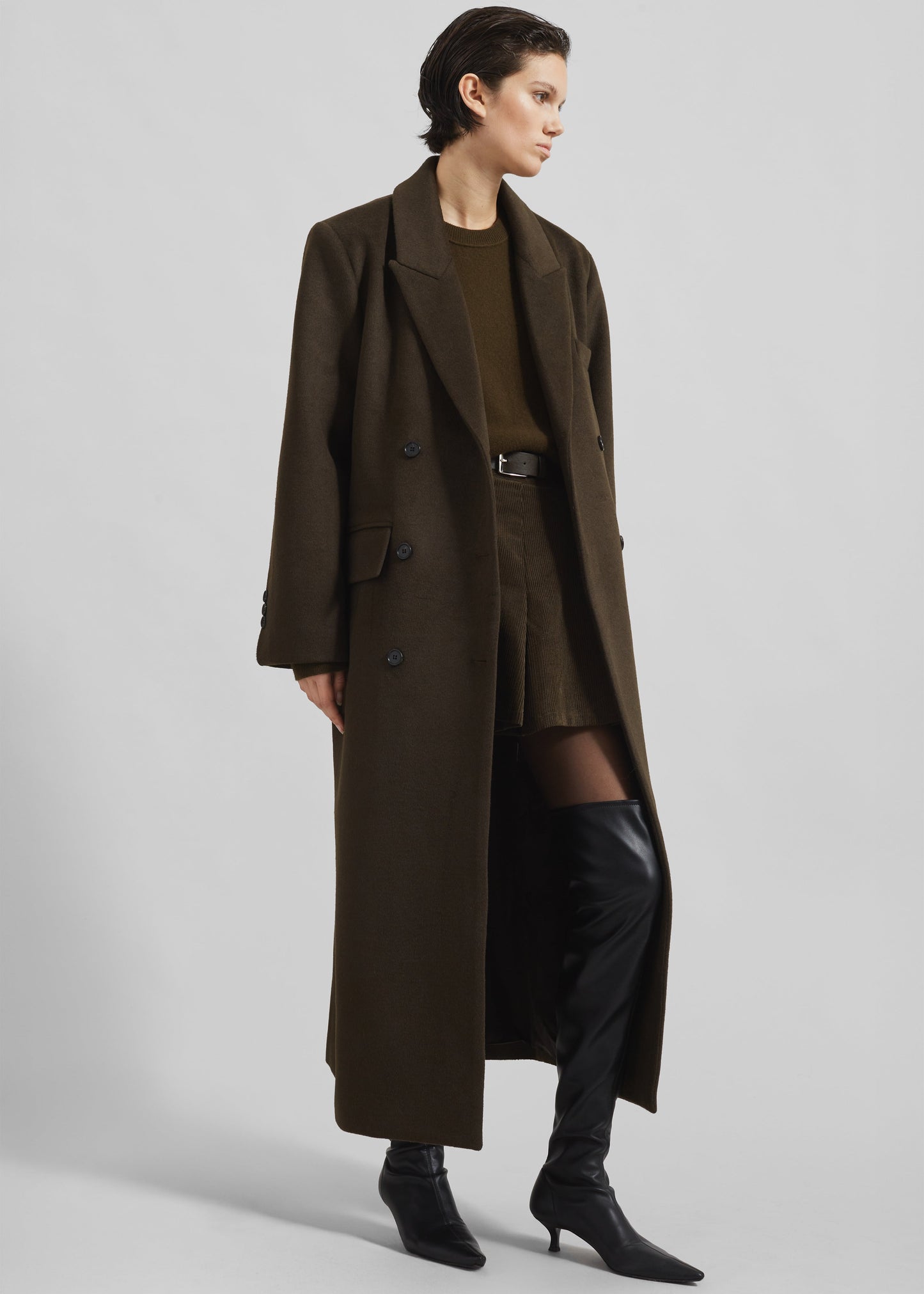 Eslov Coat - Khaki Brown