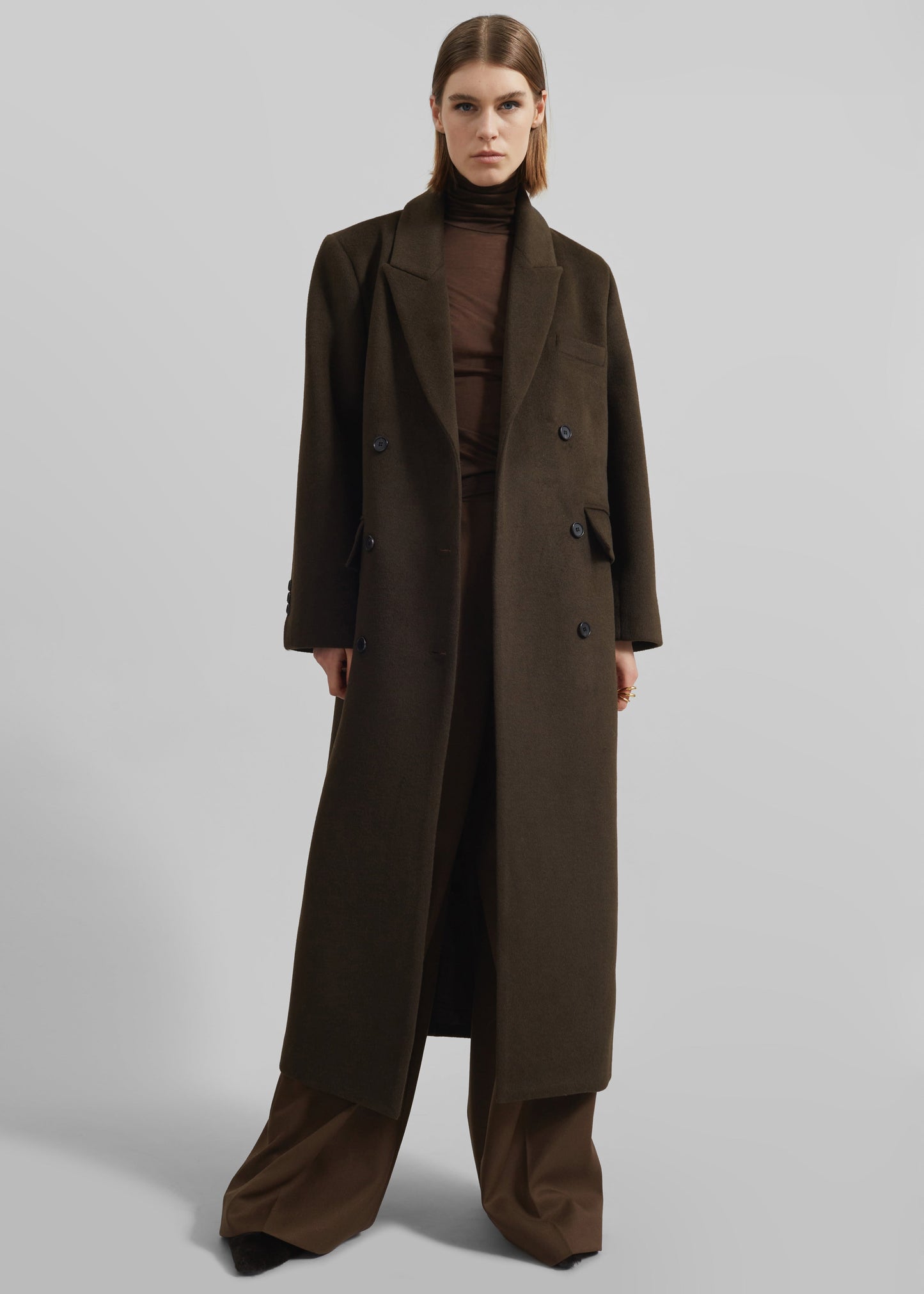 Eslov Coat - Khaki Brown