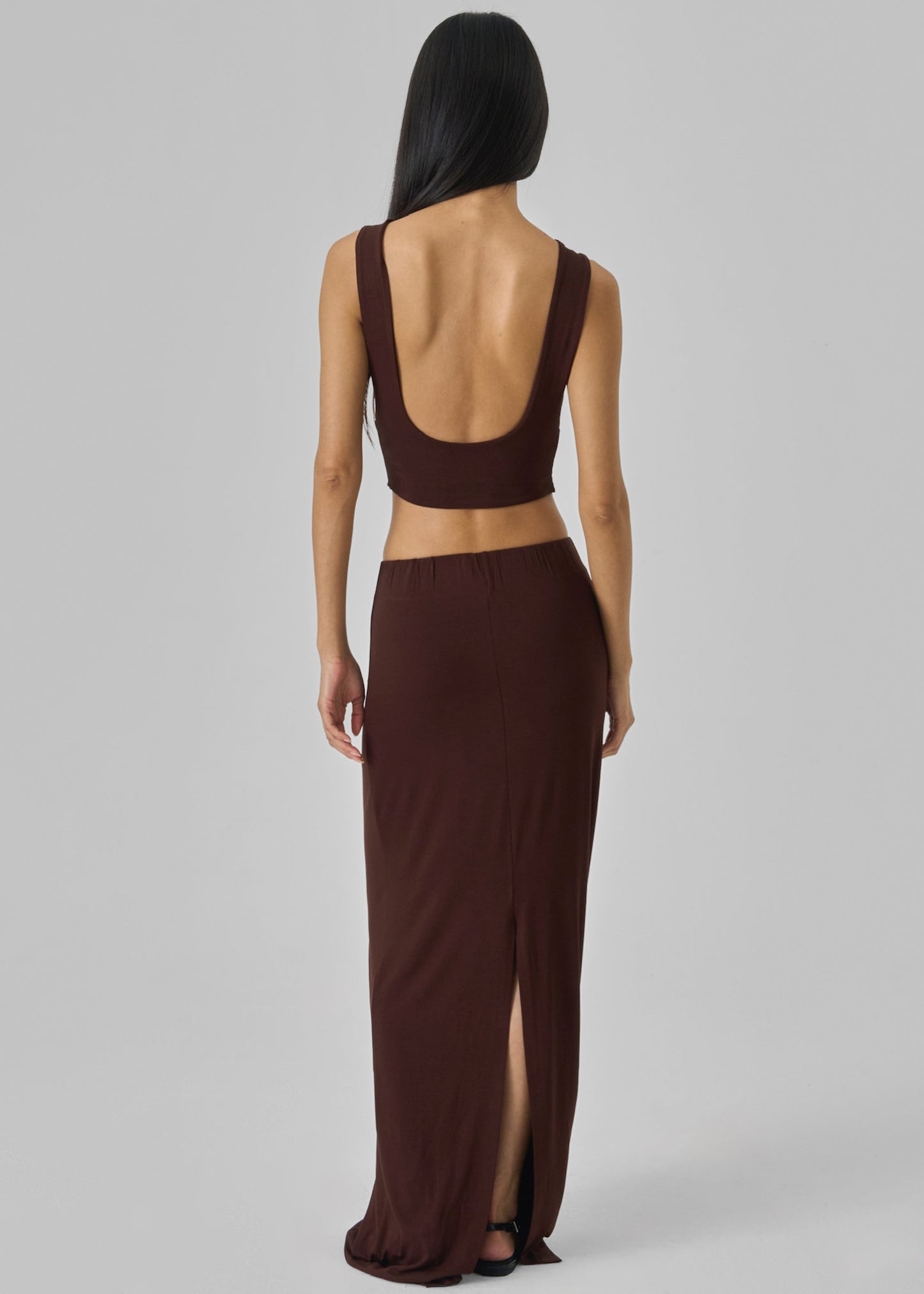 Evangeline Maxi Skirt - Brown