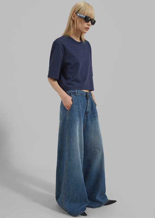 Eve Wide Leg Jeans - Medium Wash