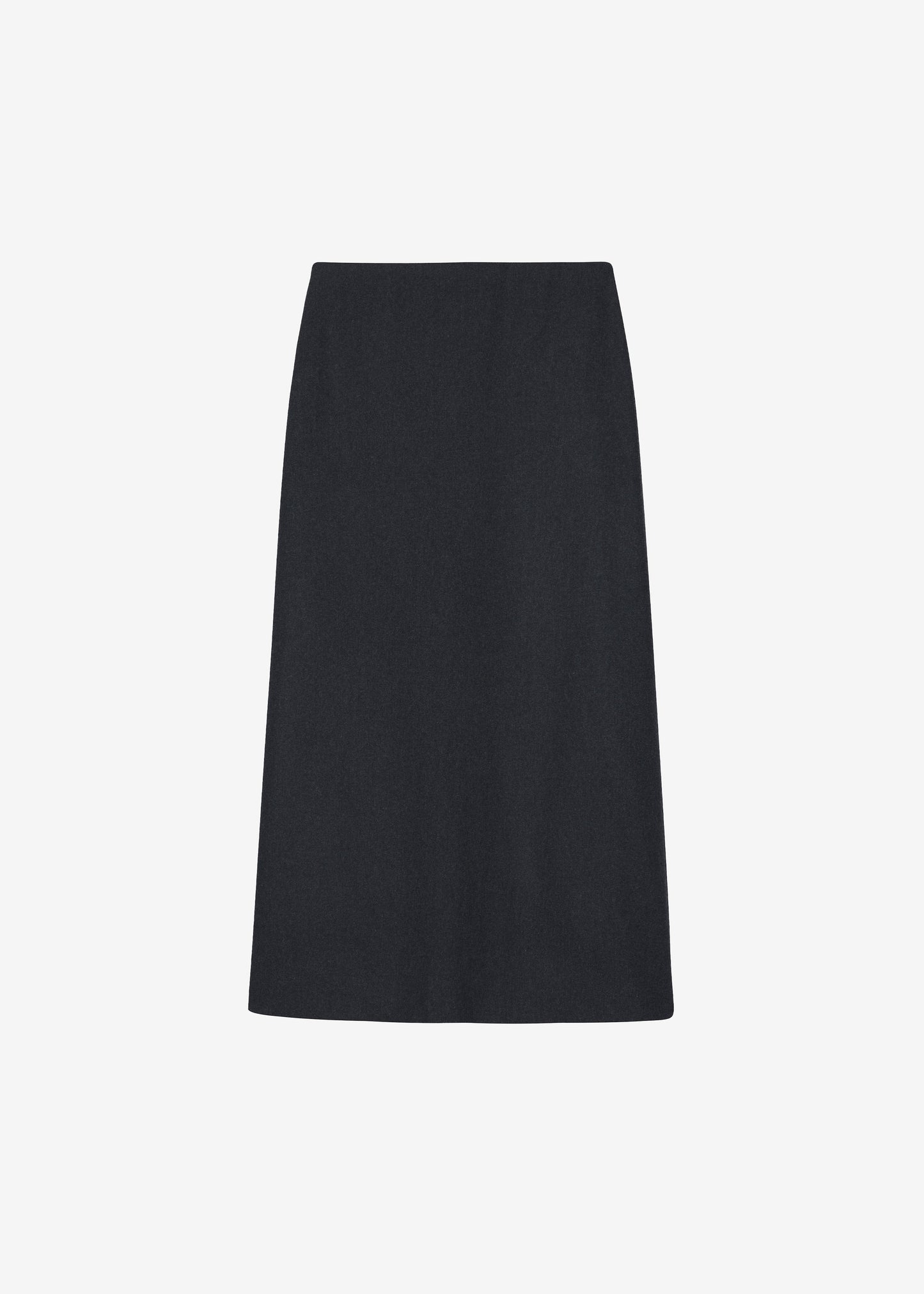 Evesham Wool Maxi Skirt - Charcoal