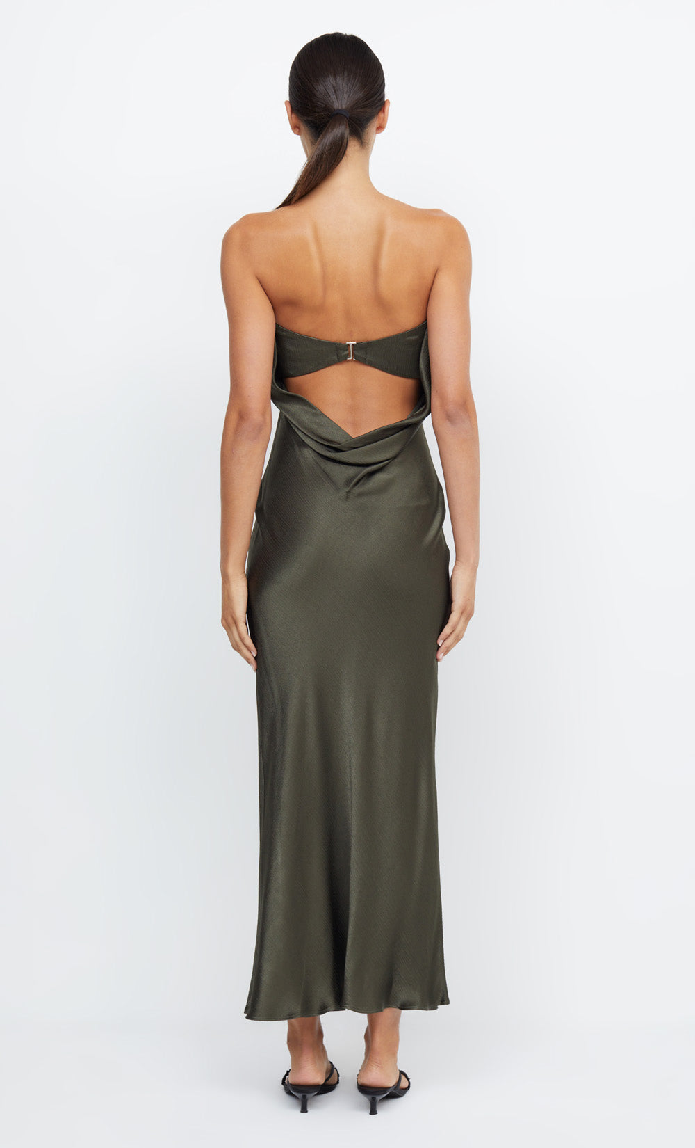 MOON DANCE STRAPLESS DRESS - DARK WILLOW